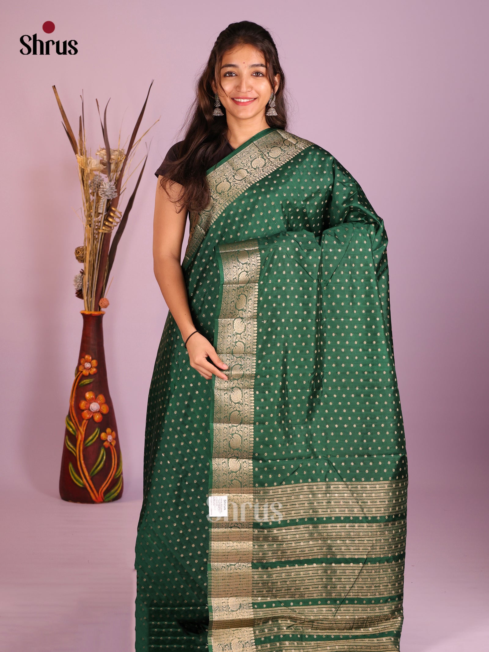 DIS09479 - Semi Rawsilk Saree