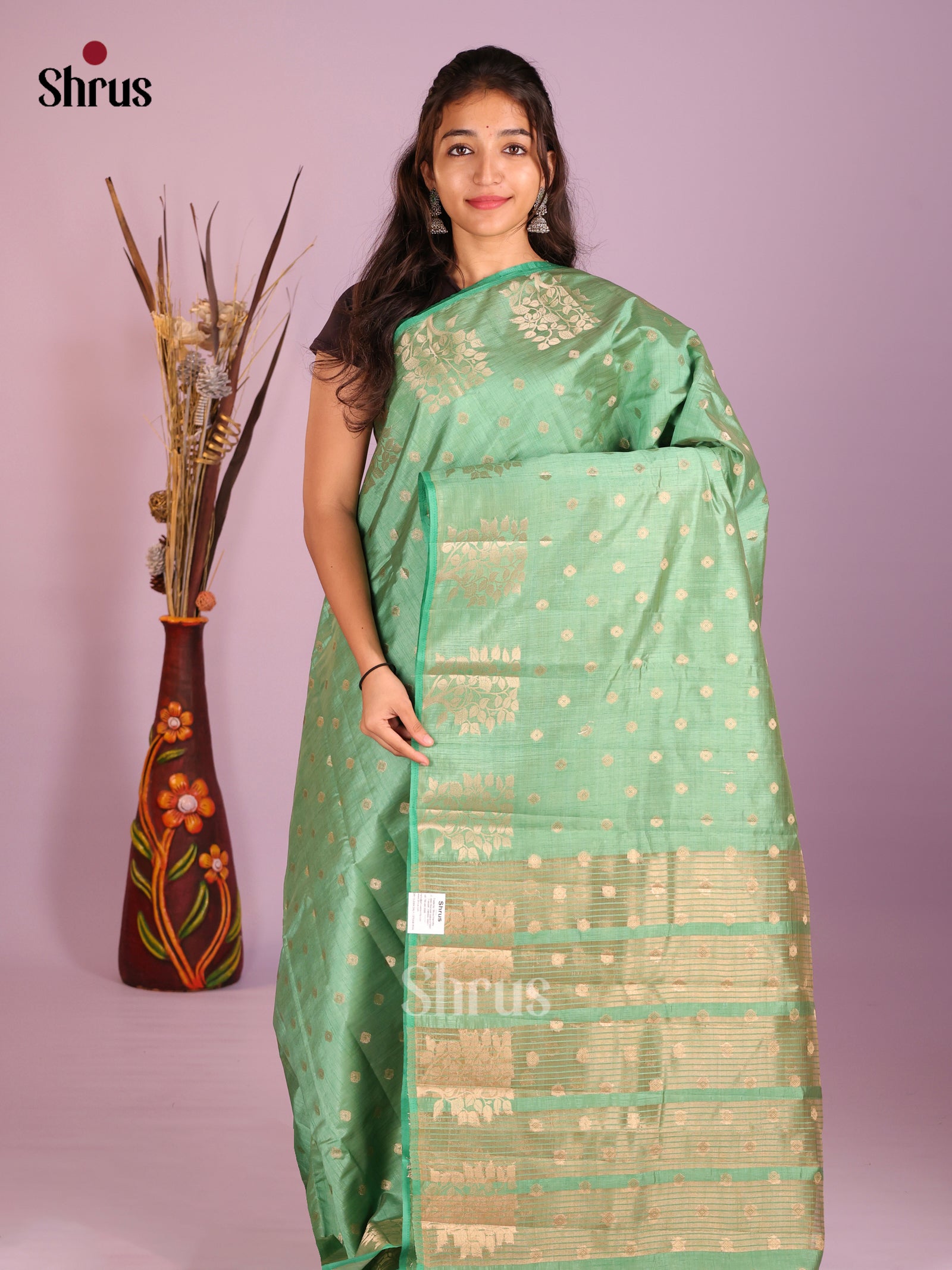 DIS09501 - Semi Rawsilk Saree