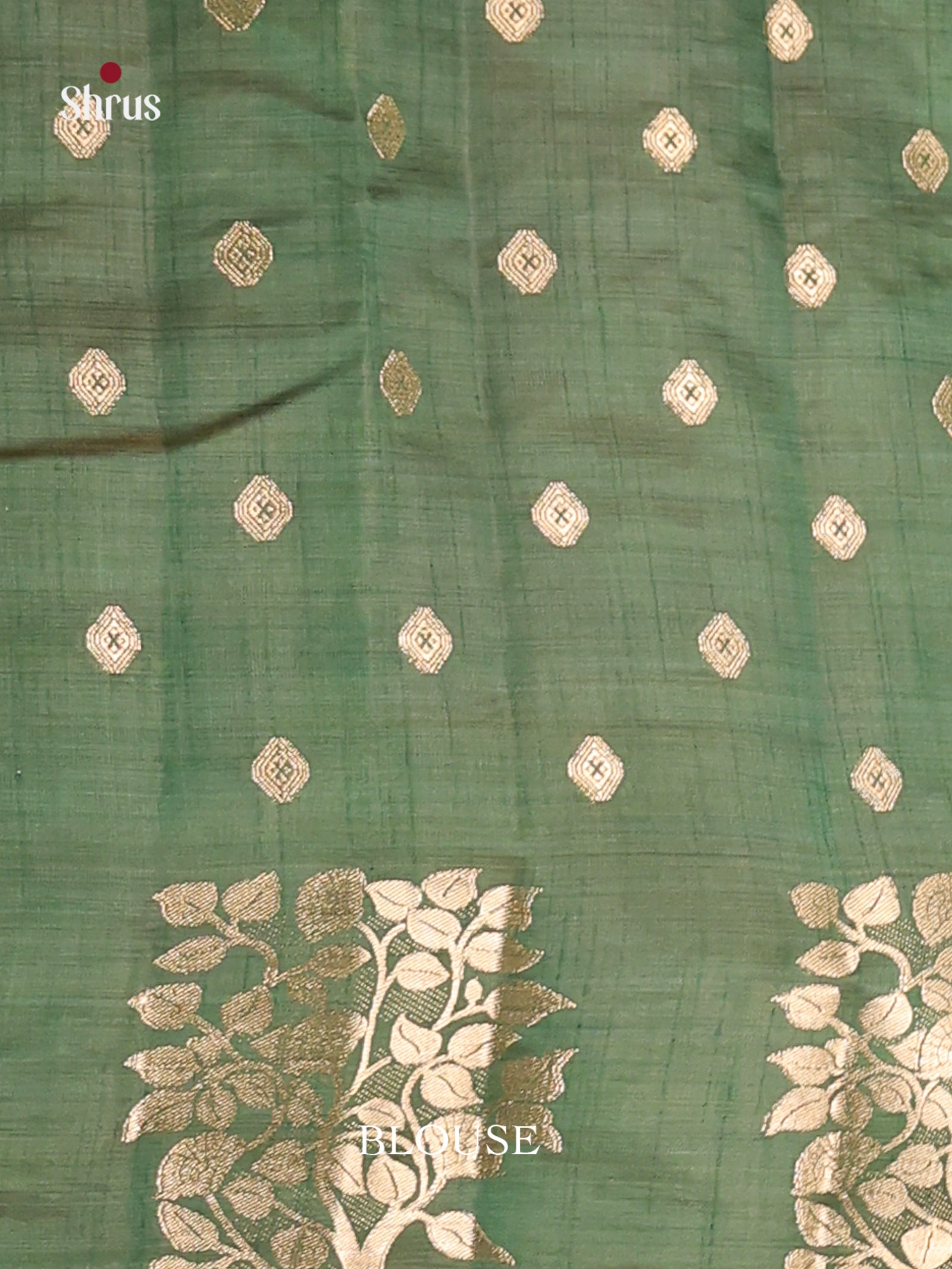 Green - Semi Rawsilk Saree