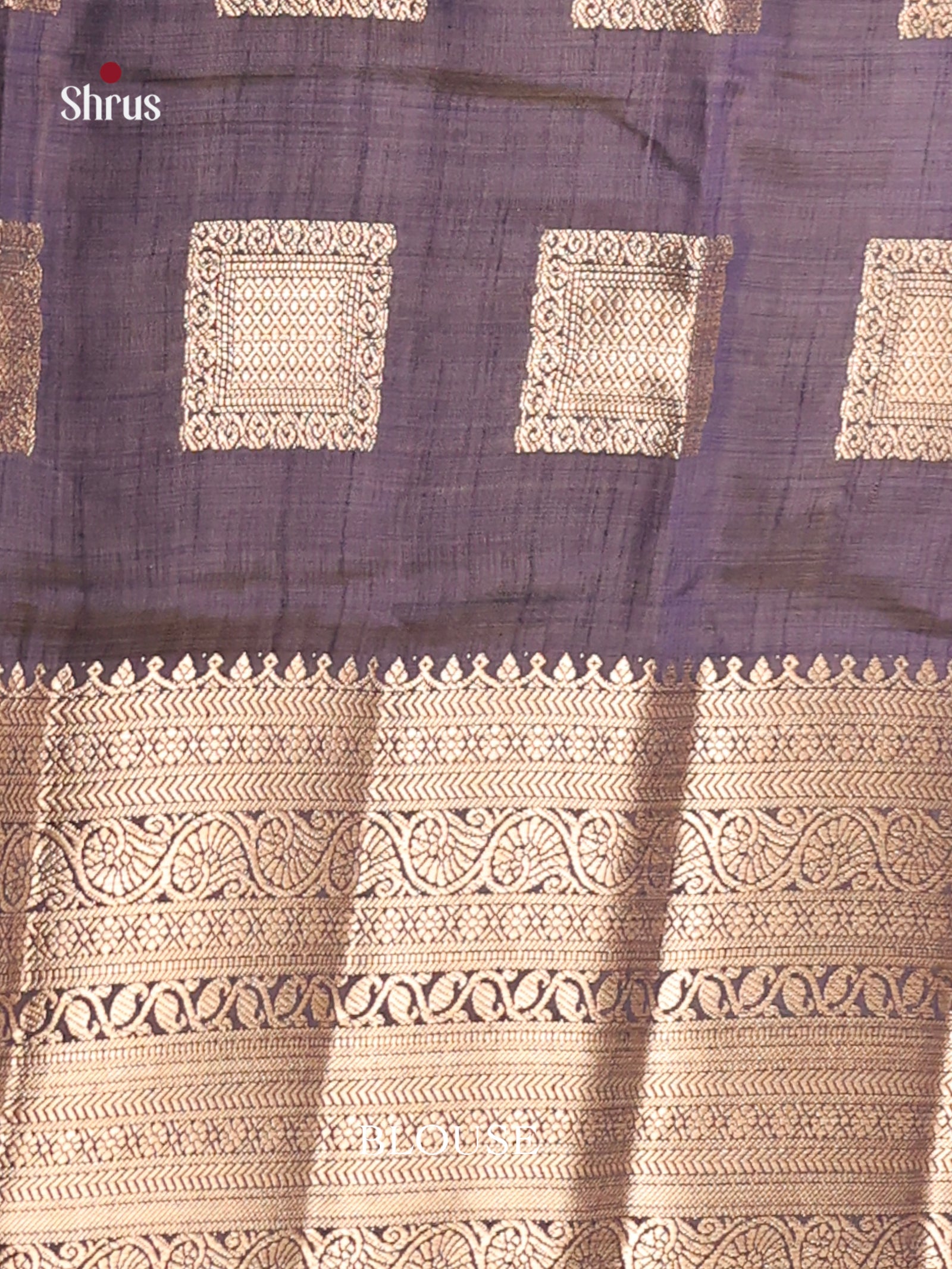 Blue - Semi Rawsilk Saree