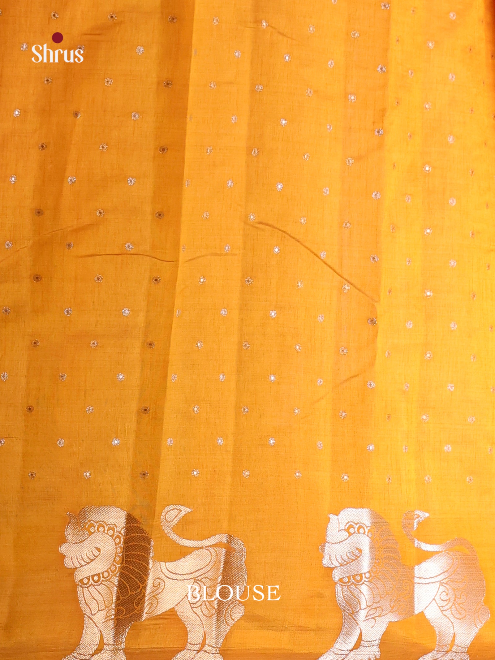 Mustard - Semi Rawsilk Saree