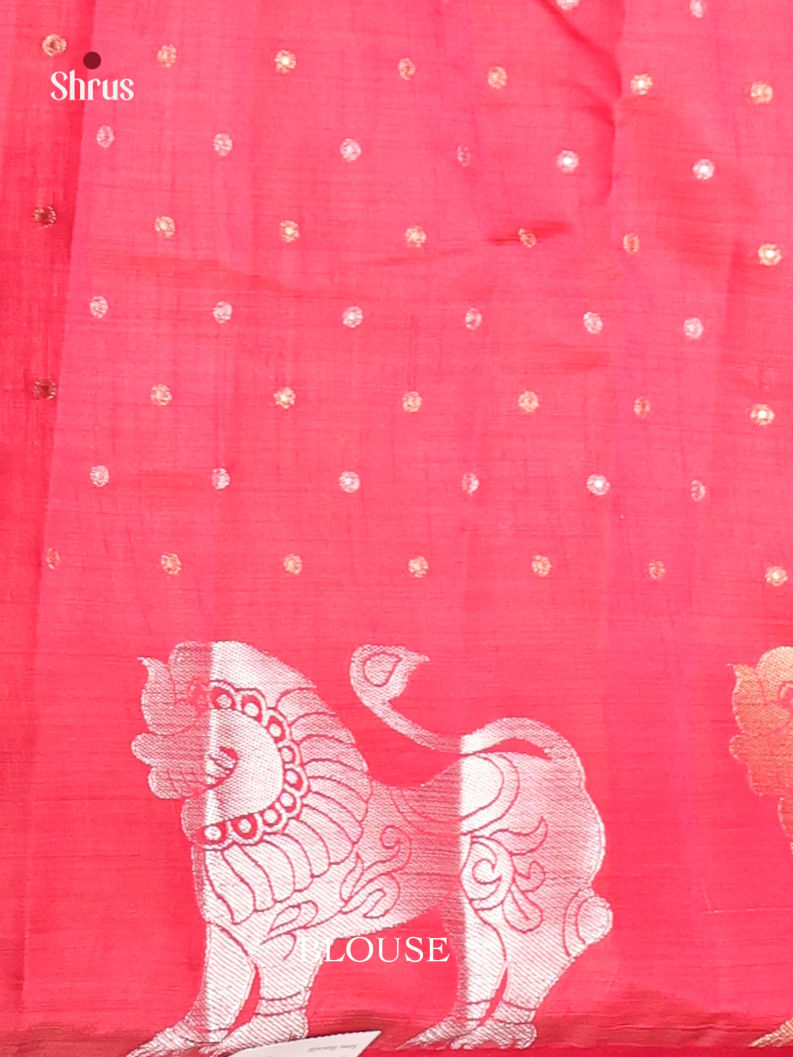 Red - Semi Rawsilk Saree
