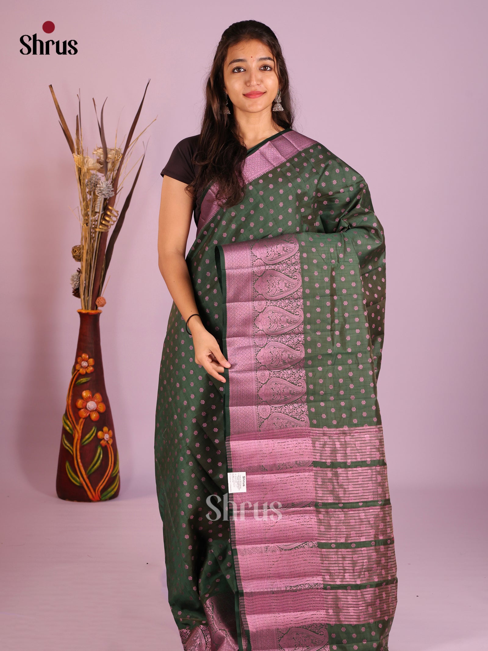 DIS09577 - Semi Rawsilk Saree