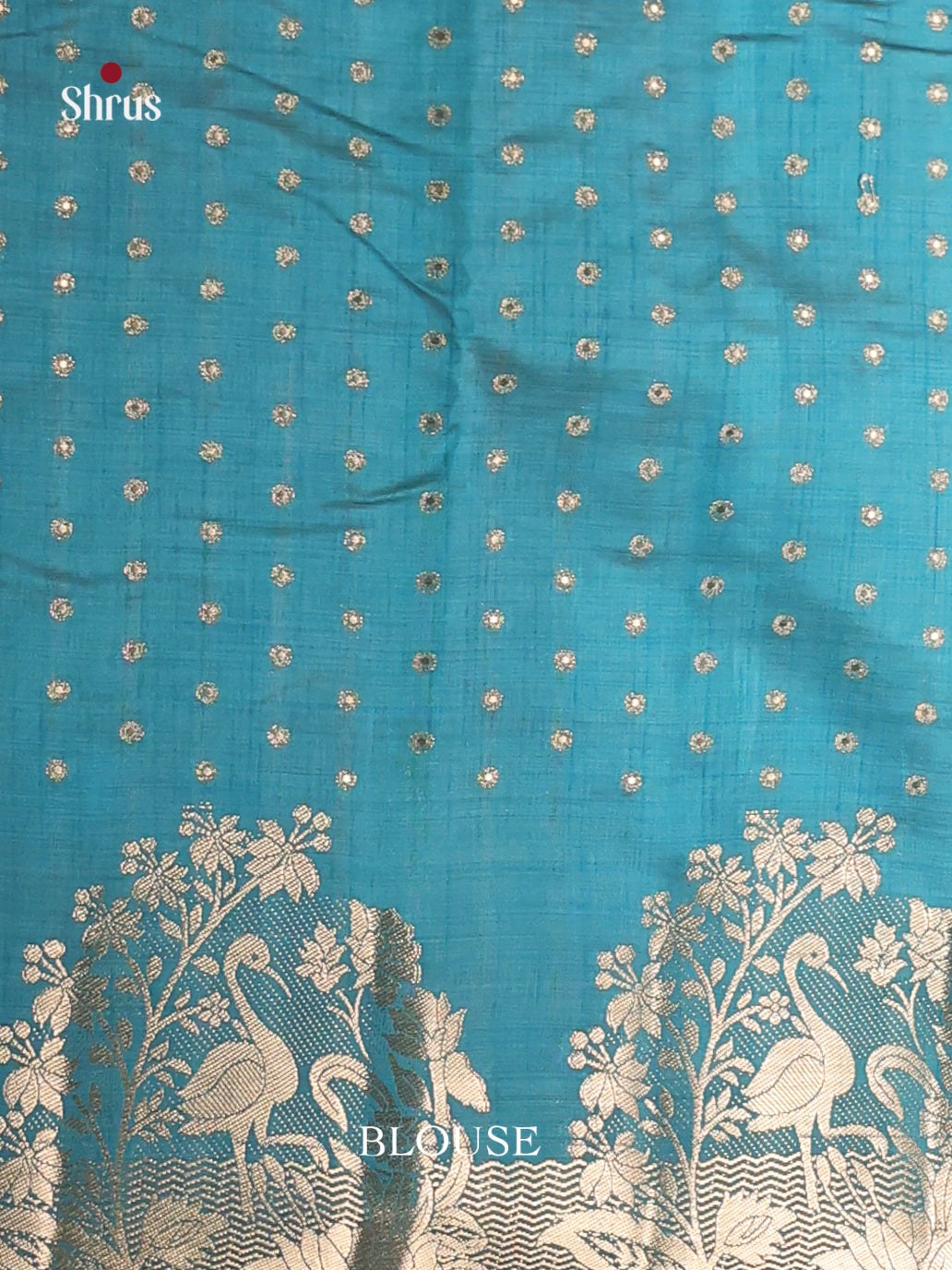 blue - Semi Rawsilk Saree