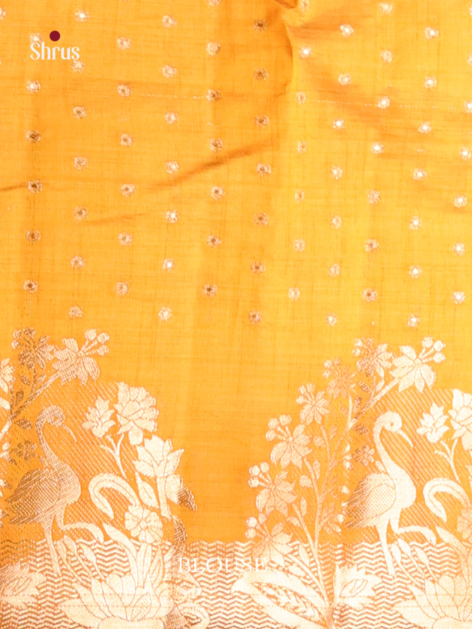 Mustard - Semi Rawsilk Saree