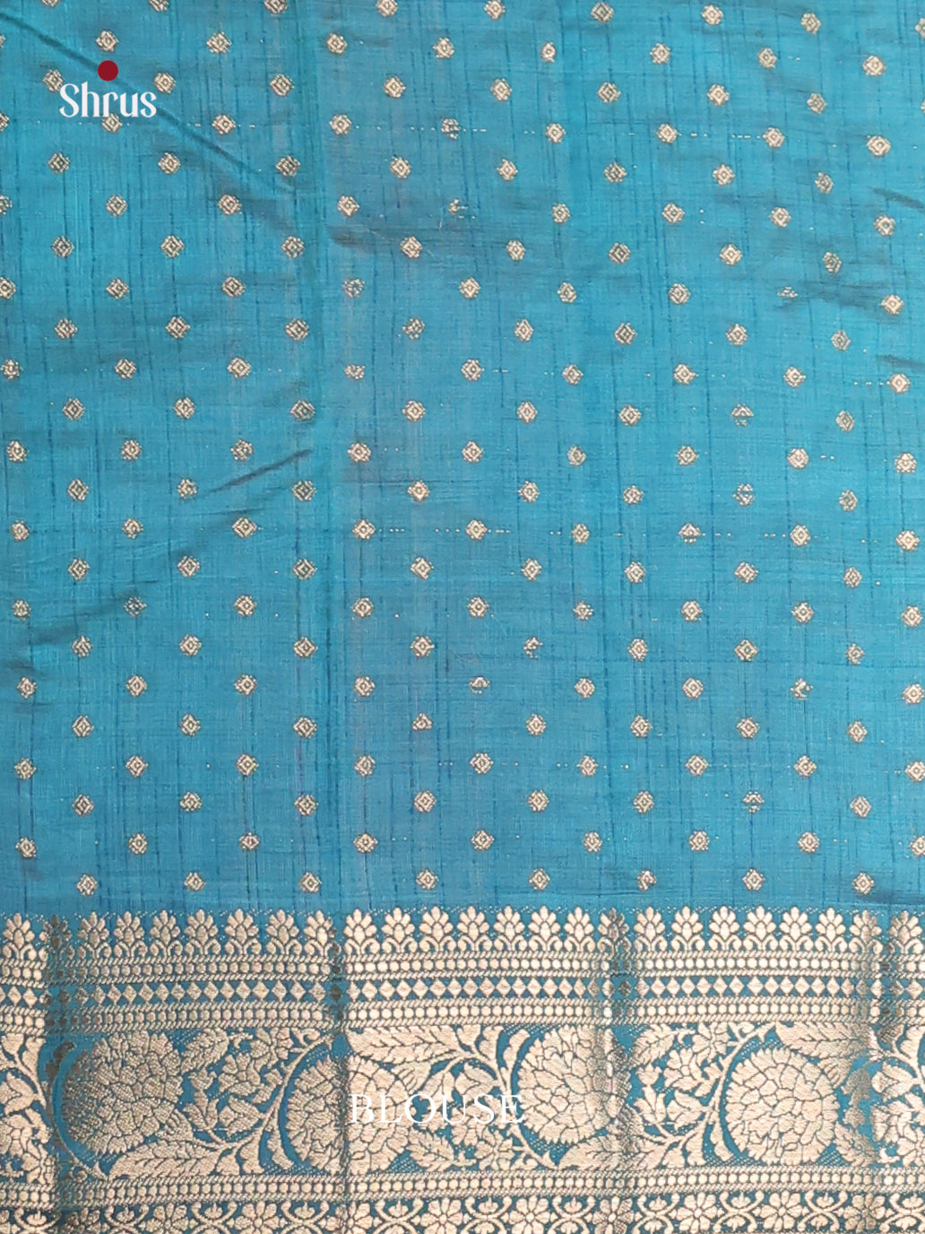Blue - Semi Rawsilk Saree