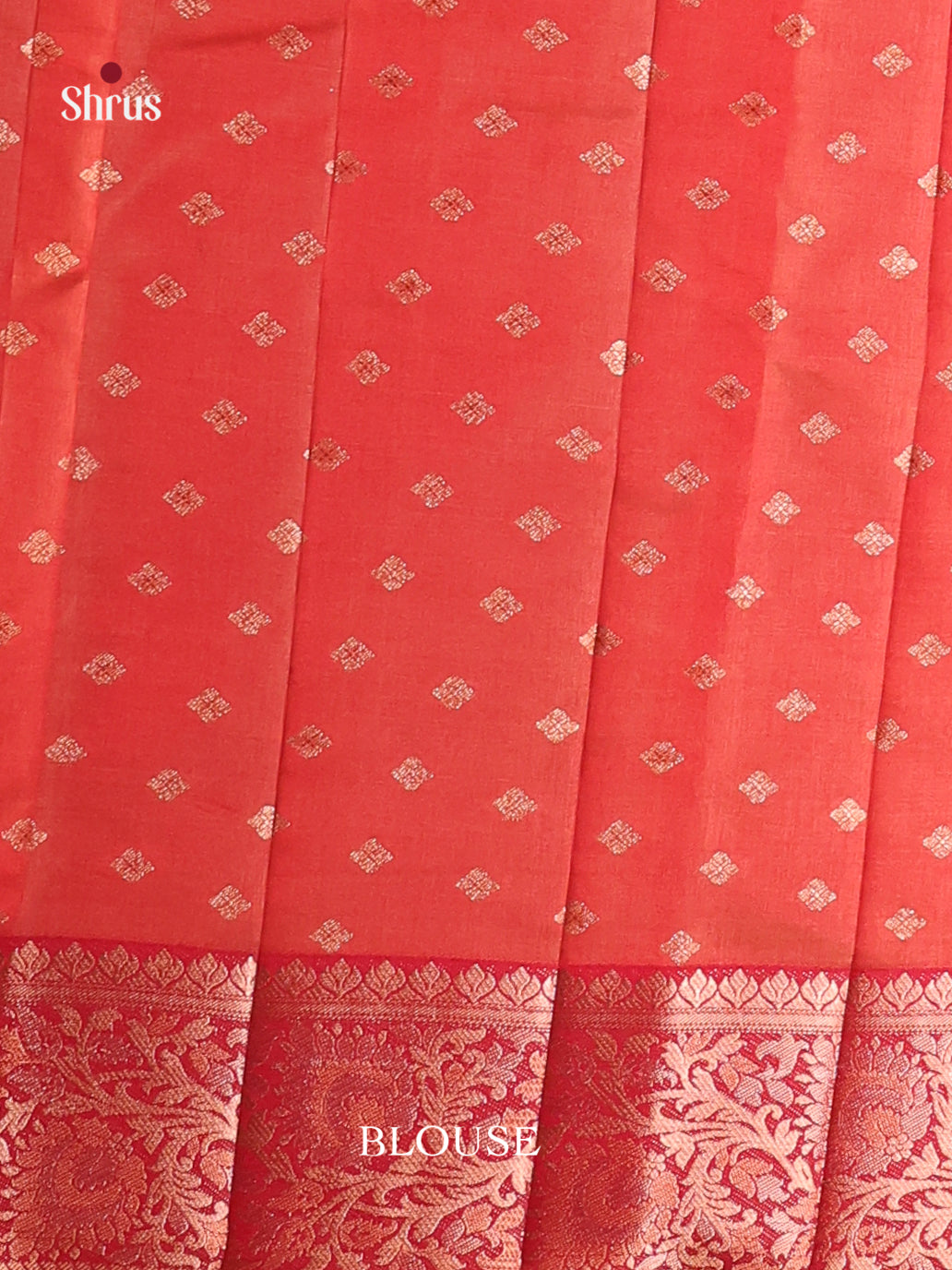 Red - Semi Rawsilk Saree