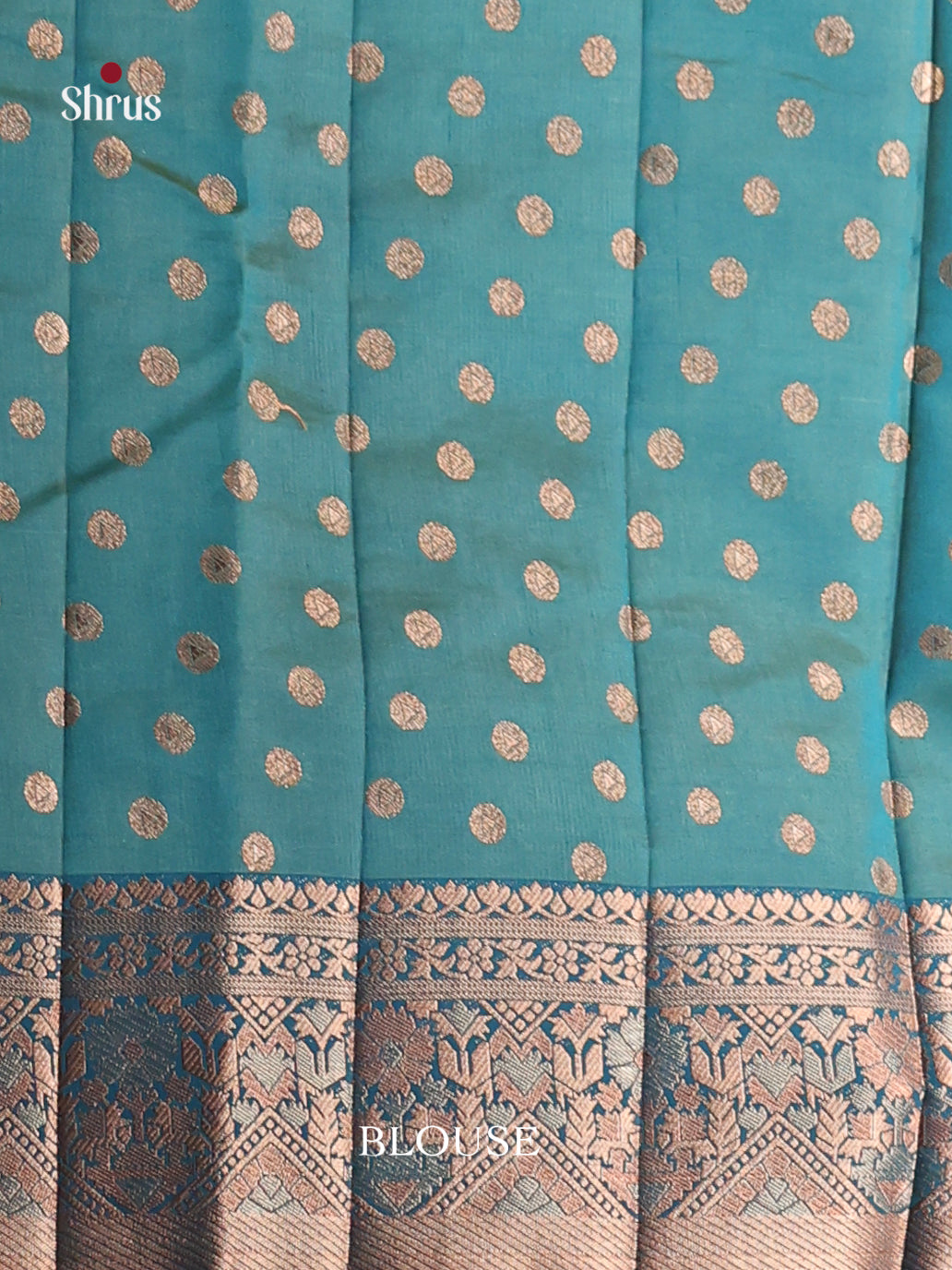 Blue - Semi Rawsilk Saree