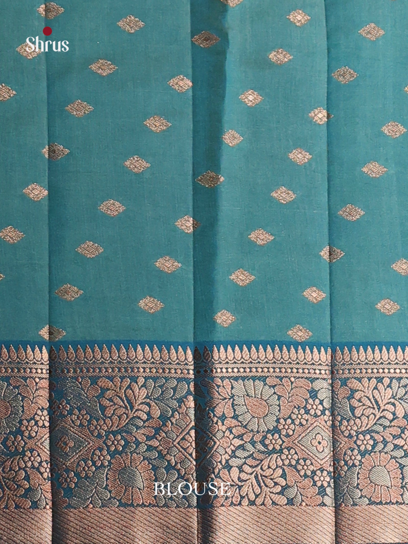 Blue - Semi Rawsilk Saree