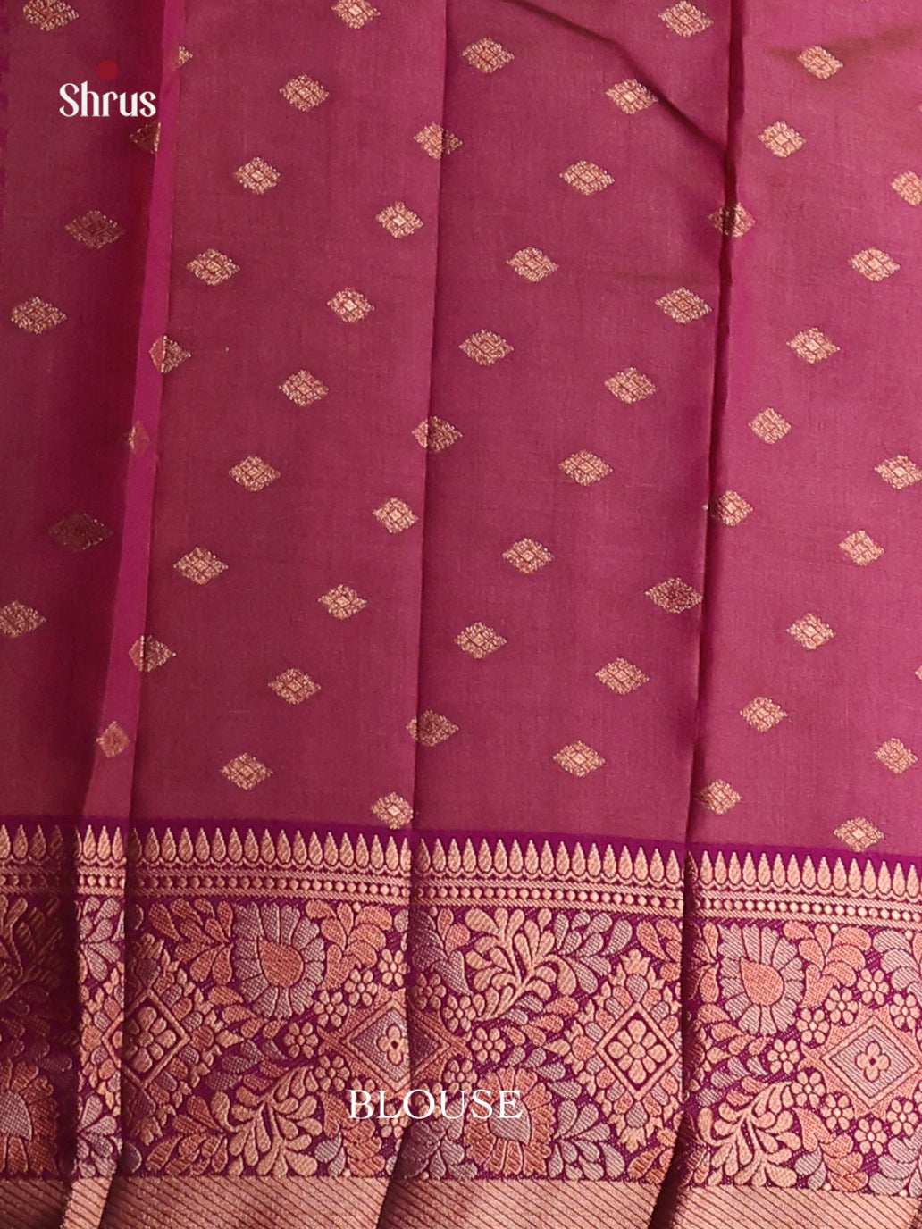 Purple - Semi Rawsilk Saree