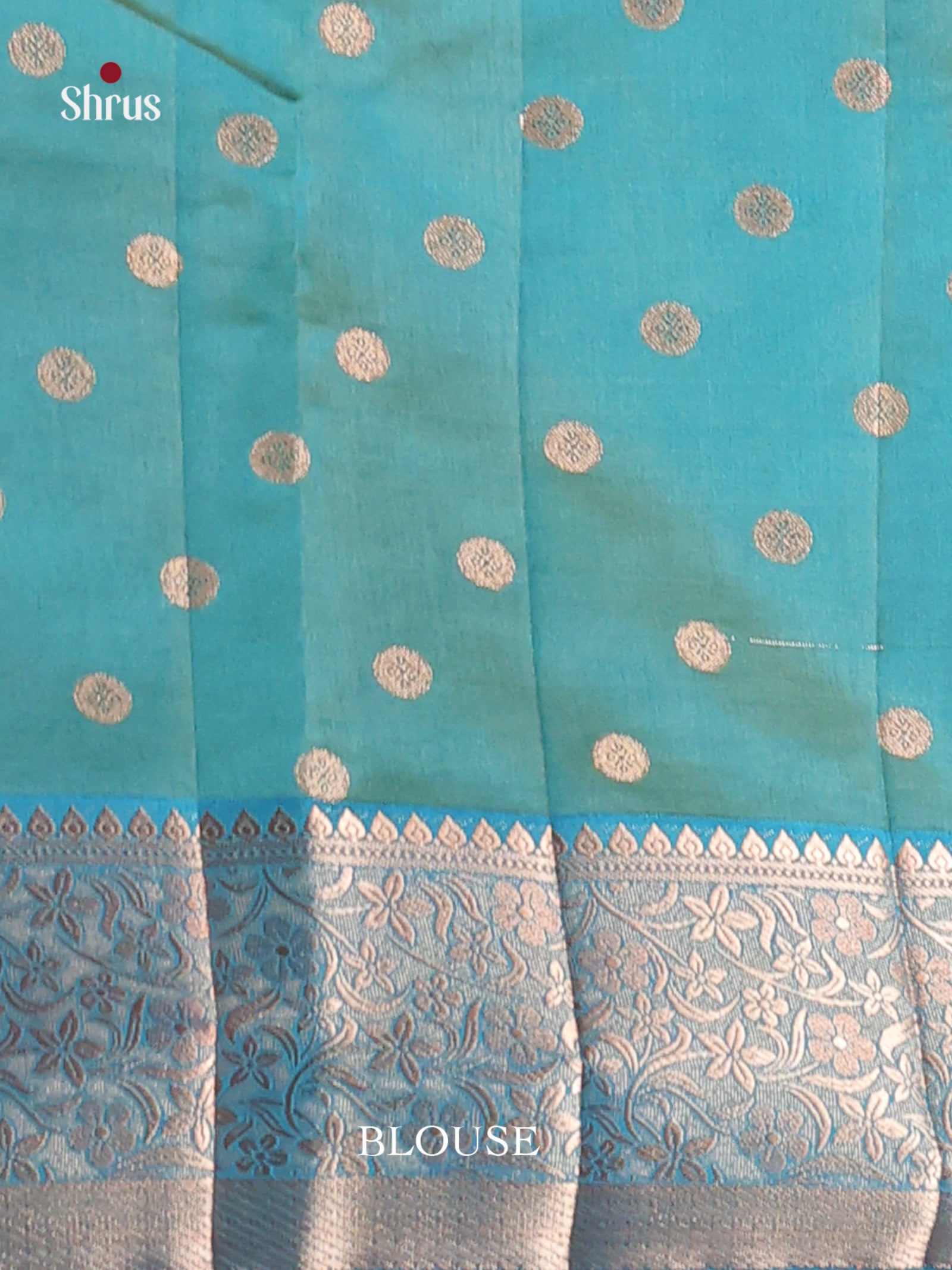 Blue - Semi Rawsilk Saree