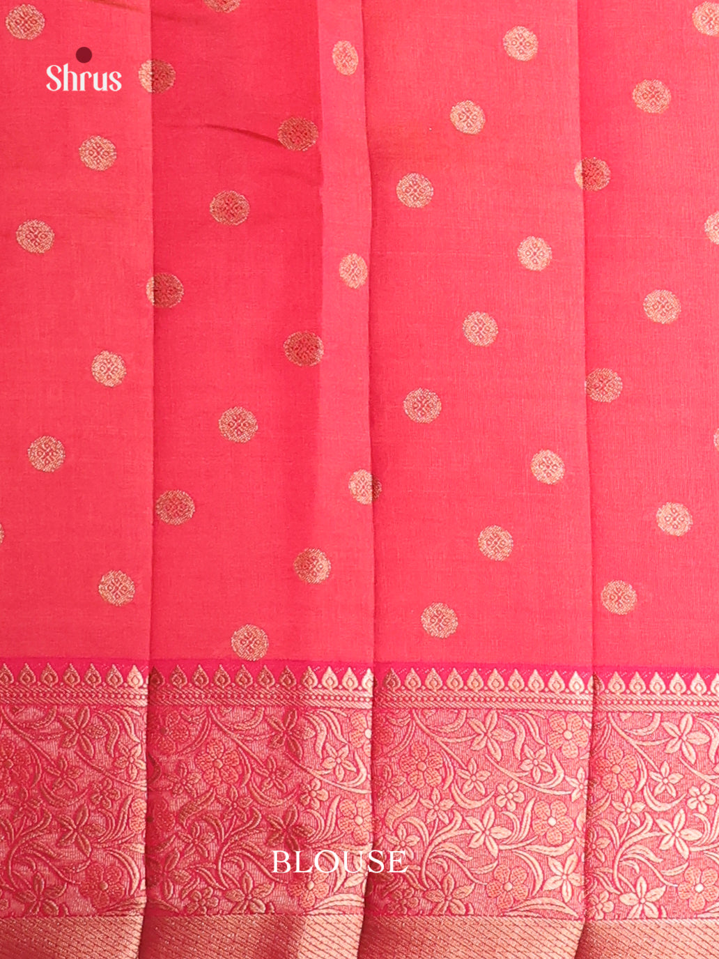 Pink - Semi Rawsilk Saree
