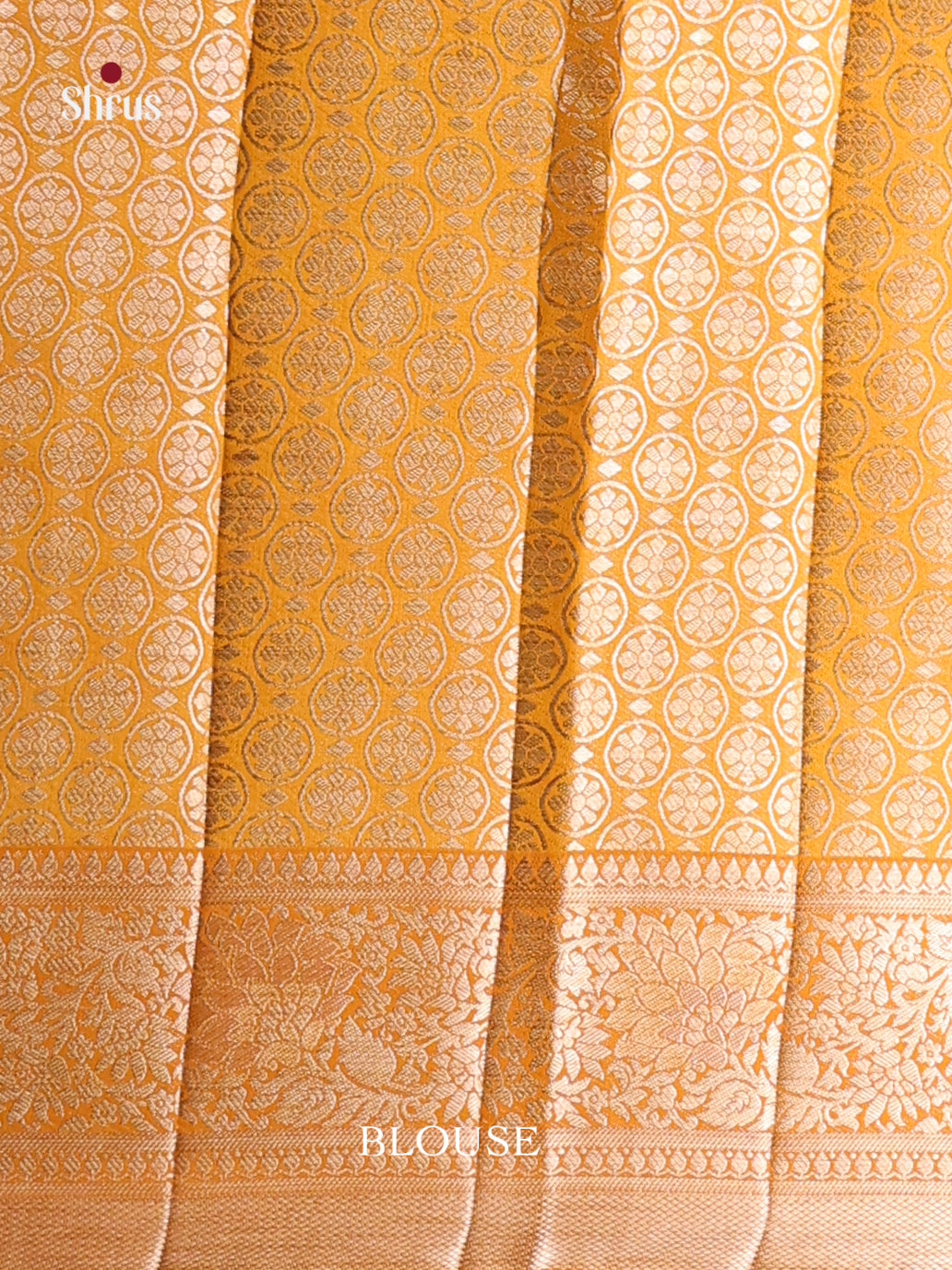 Mustard - Semi Rawsilk Saree