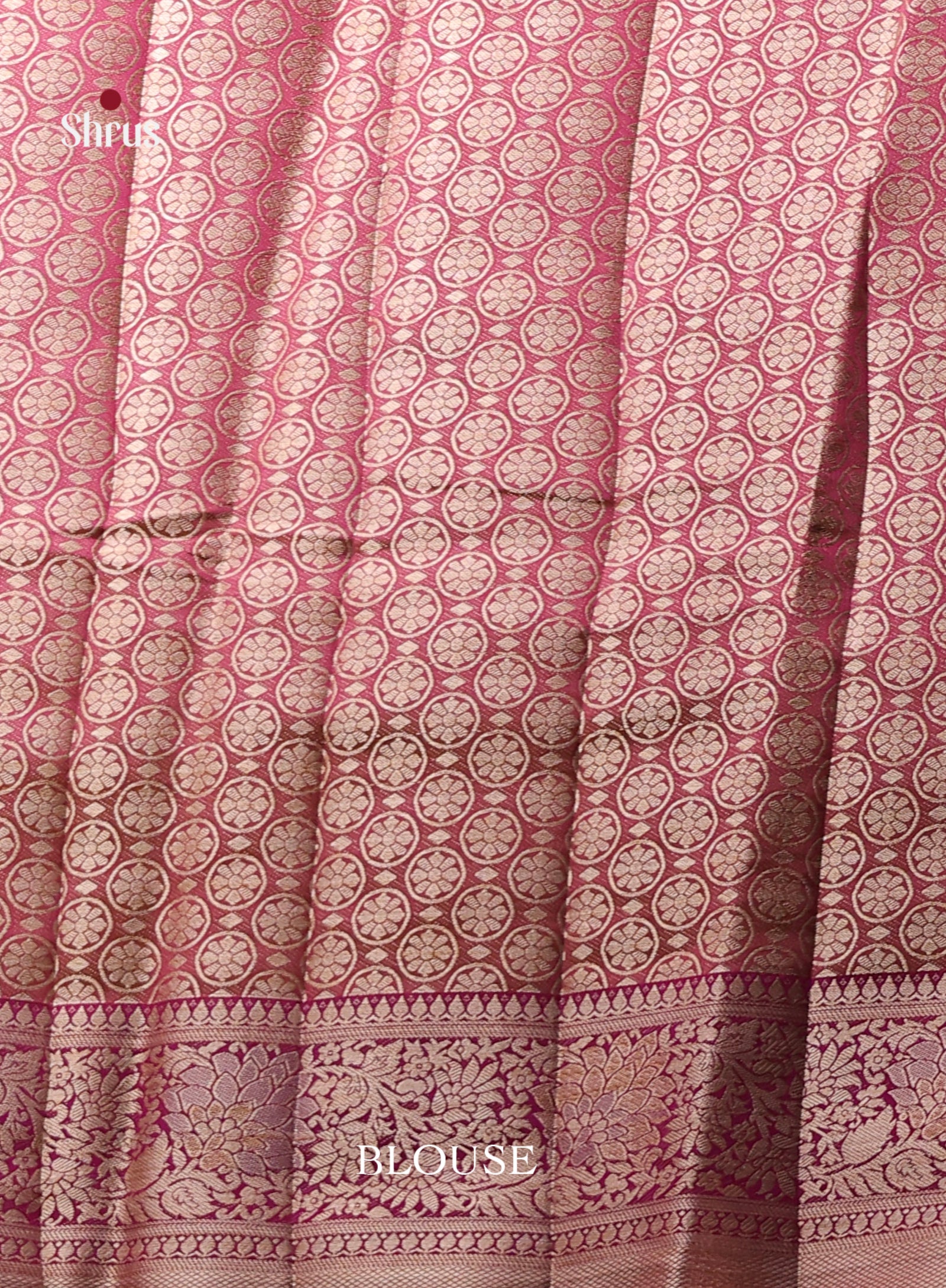 Maroon - Semi Rawsilk Saree