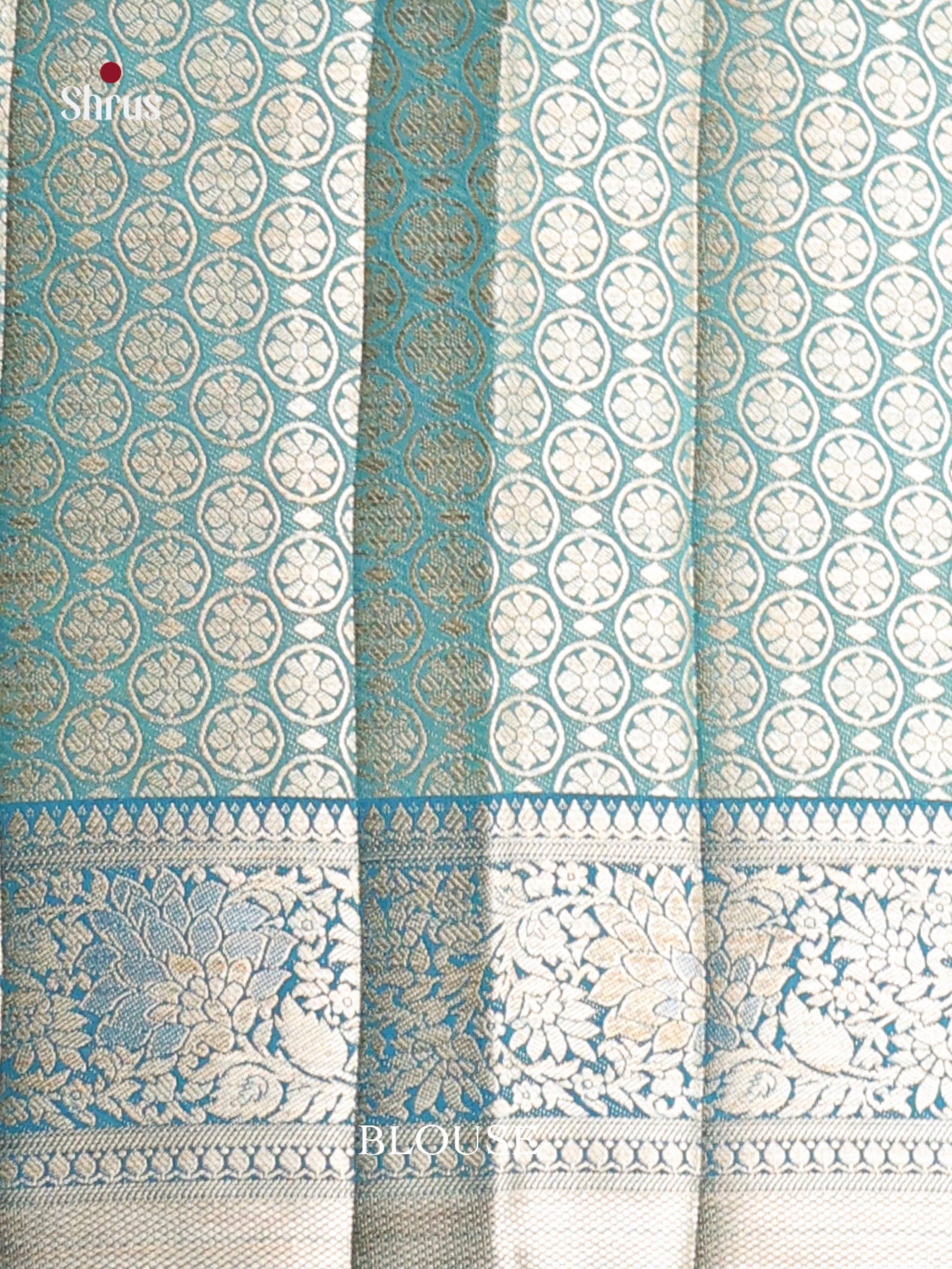 Blue - Semi Rawsilk Saree