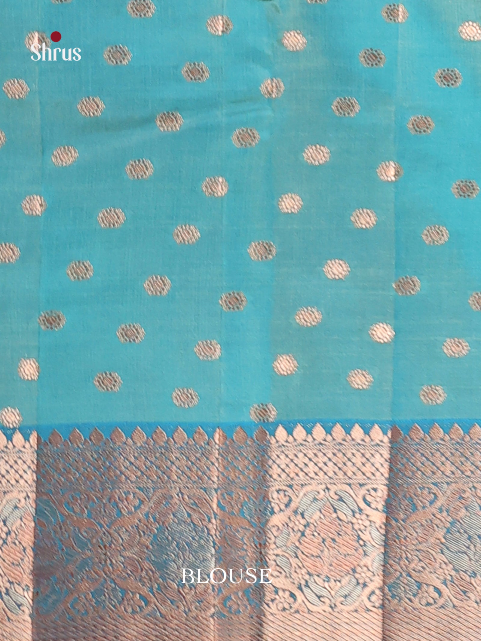 Blue - Semi Rawsilk Saree