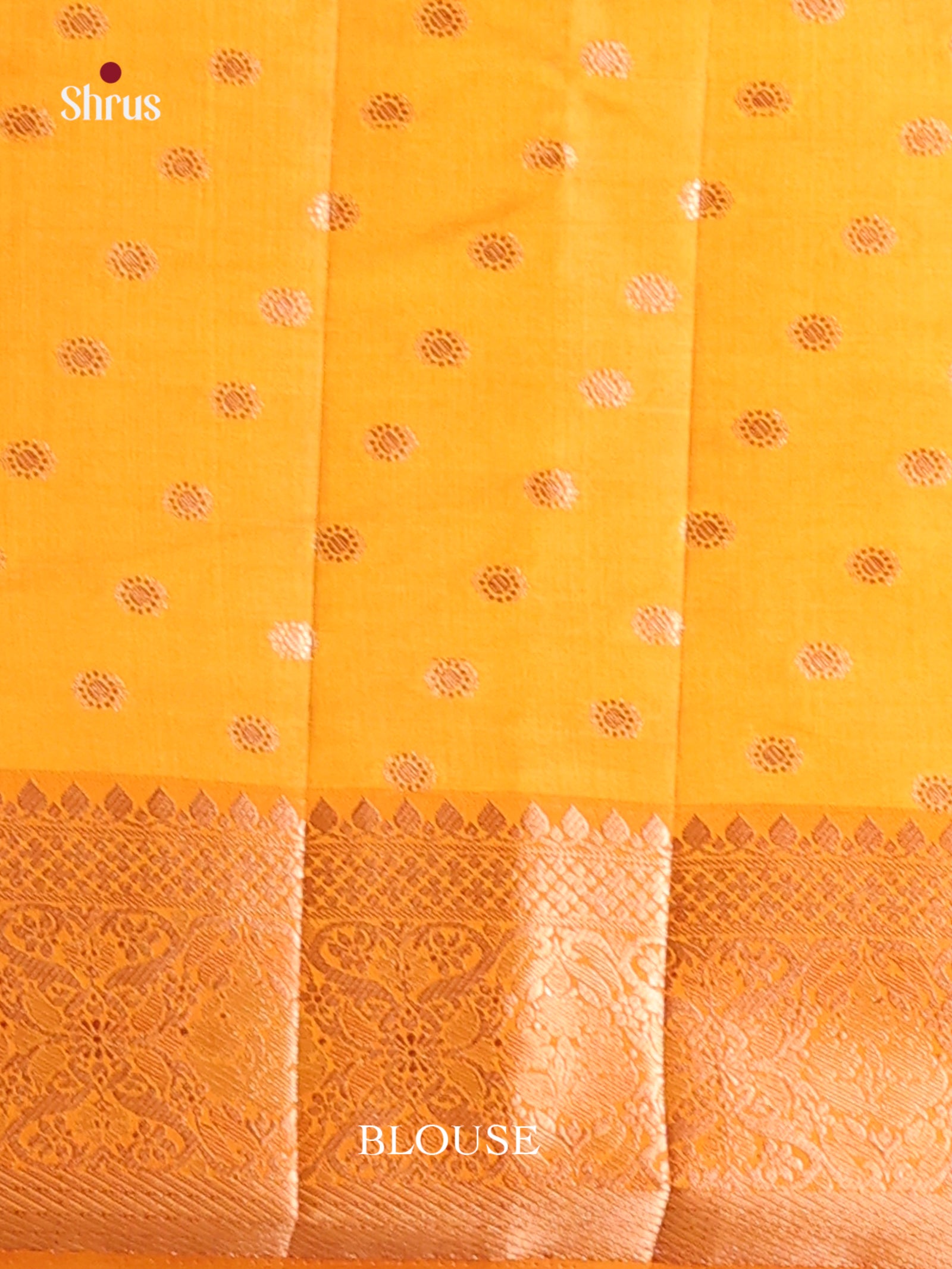 Mustard - Semi Rawsilk Saree