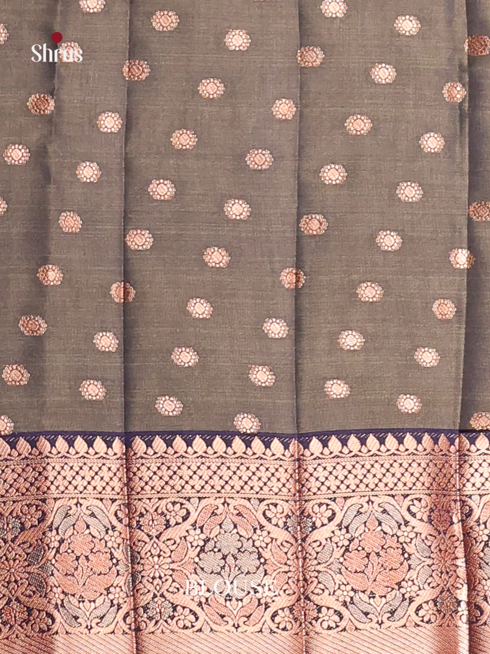 Black & Blue- Semi Rawsilk Saree