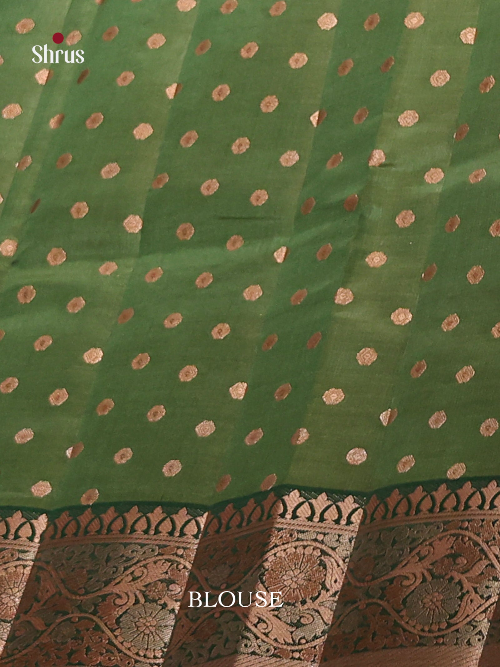 Green - Semi Rawsilk Saree