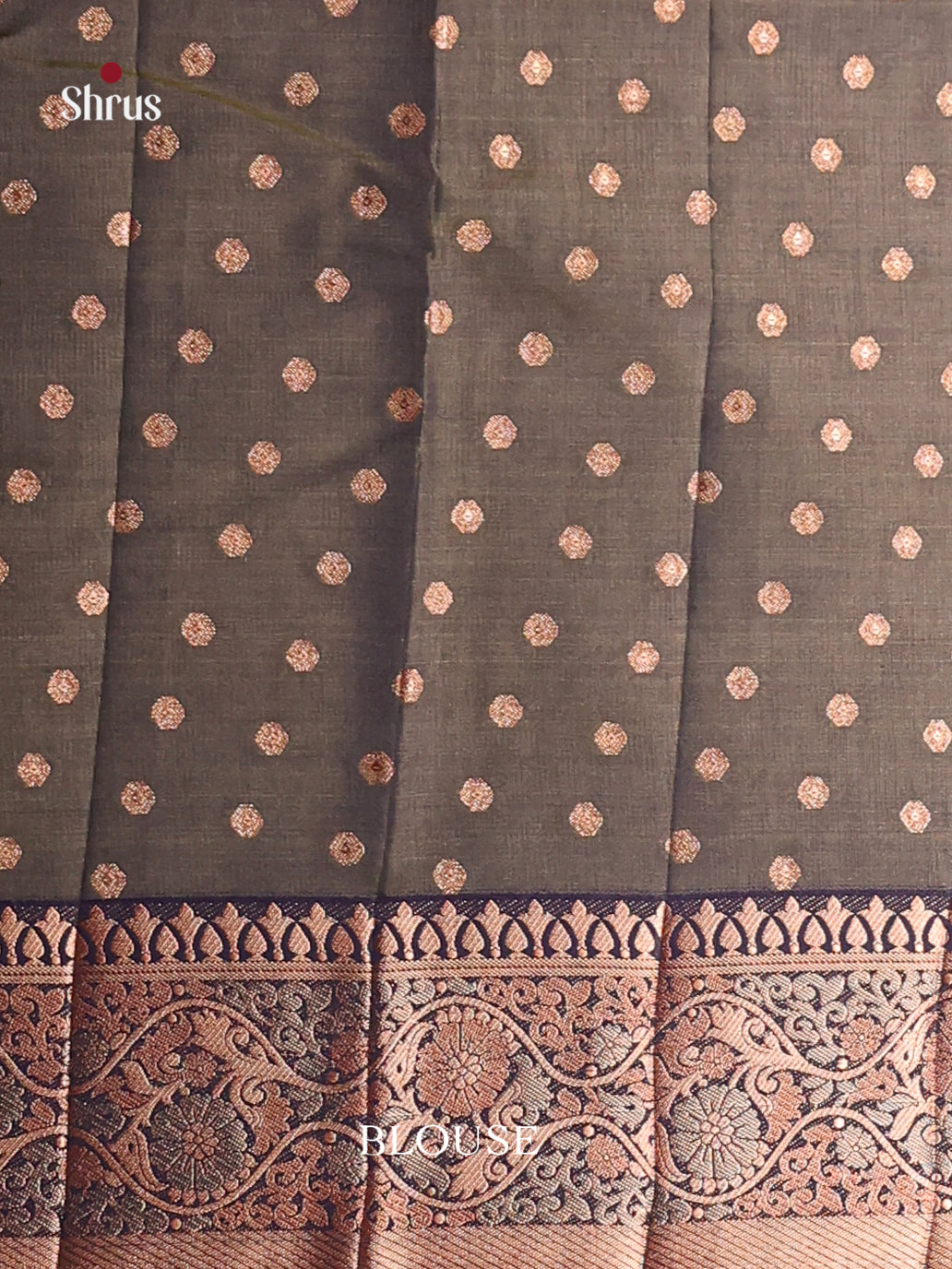 Green & Black- Semi Rawsilk Saree