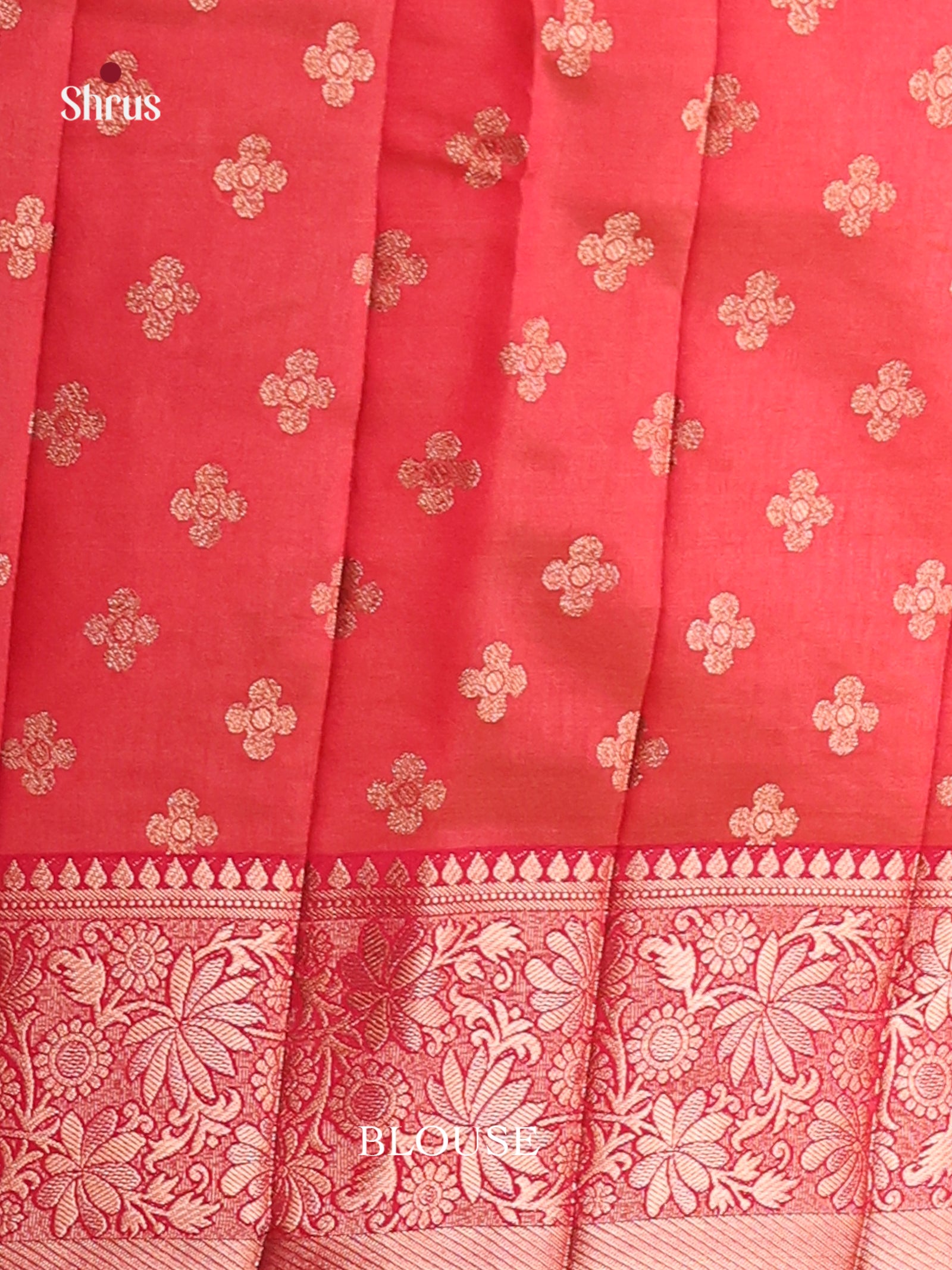 Pink - Semi Rawsilk Saree