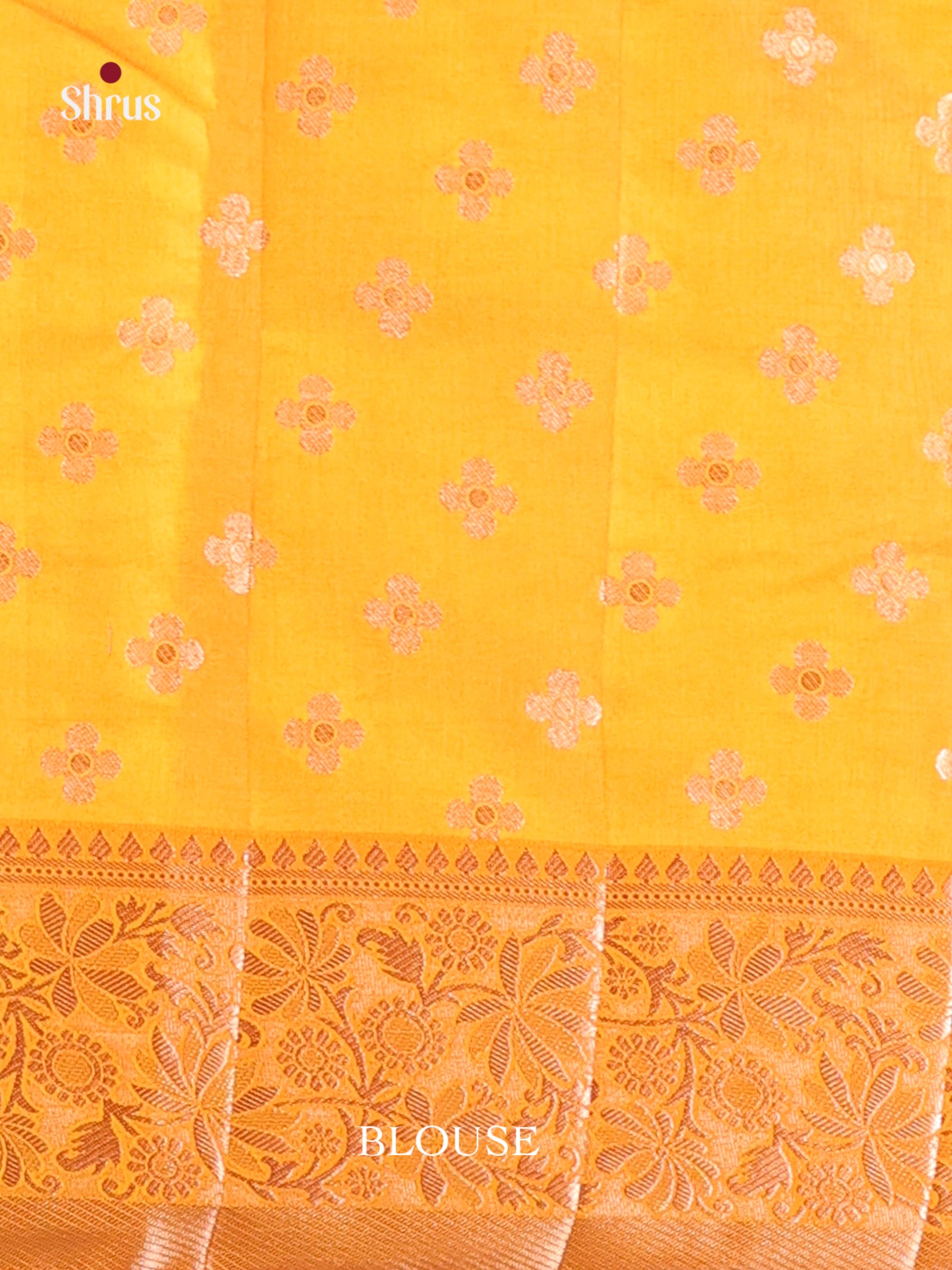 Mustard - Semi Rawsilk Saree