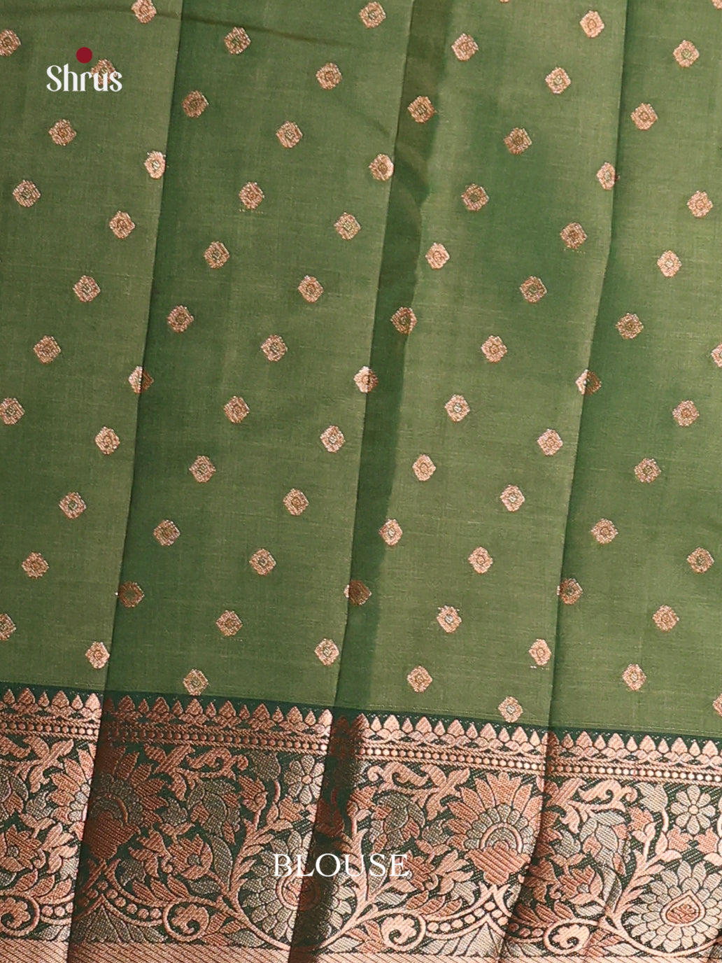 Green - Semi Rawsilk Saree