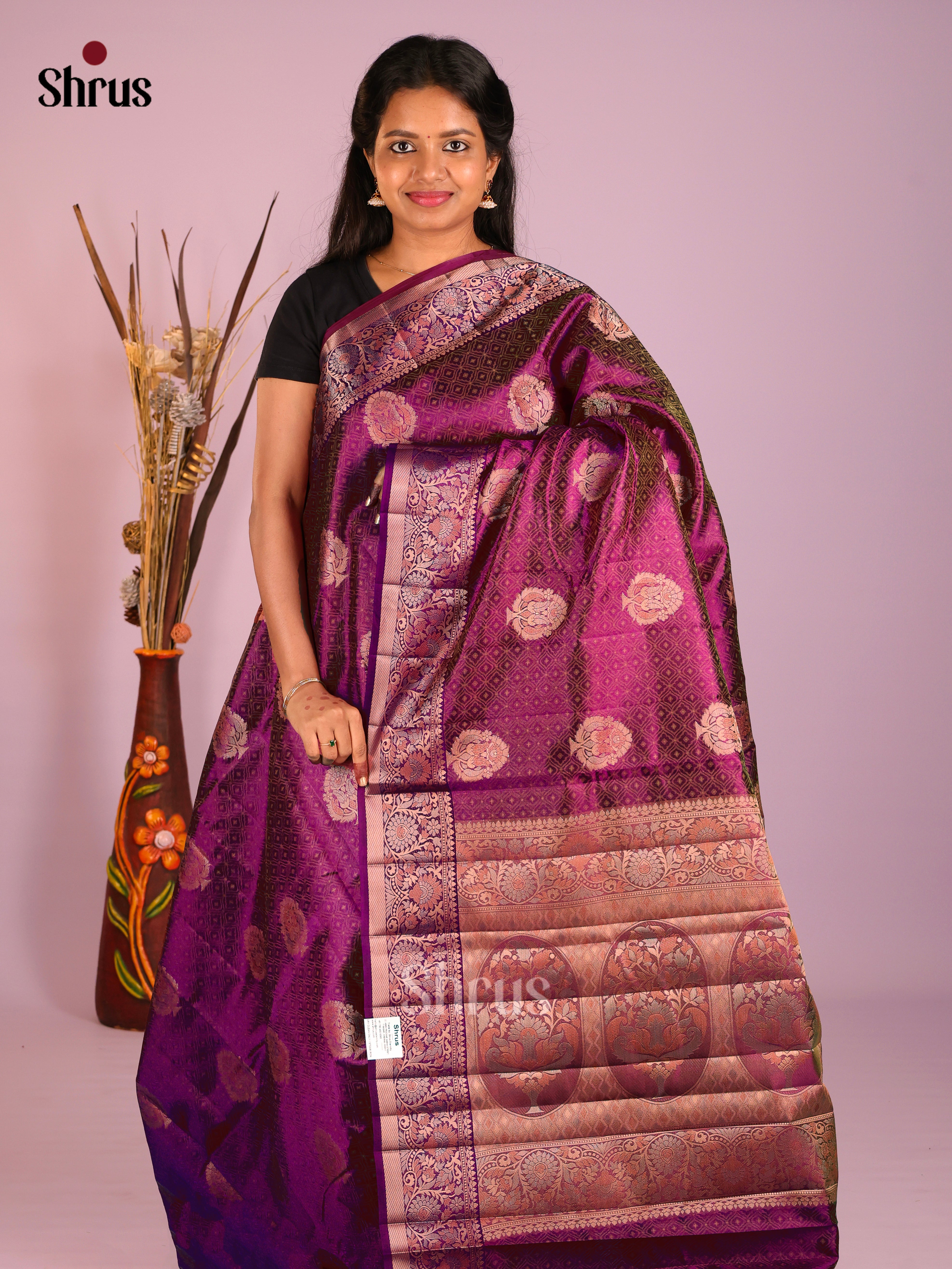 DIS09749 - Semi Rawsilk Saree