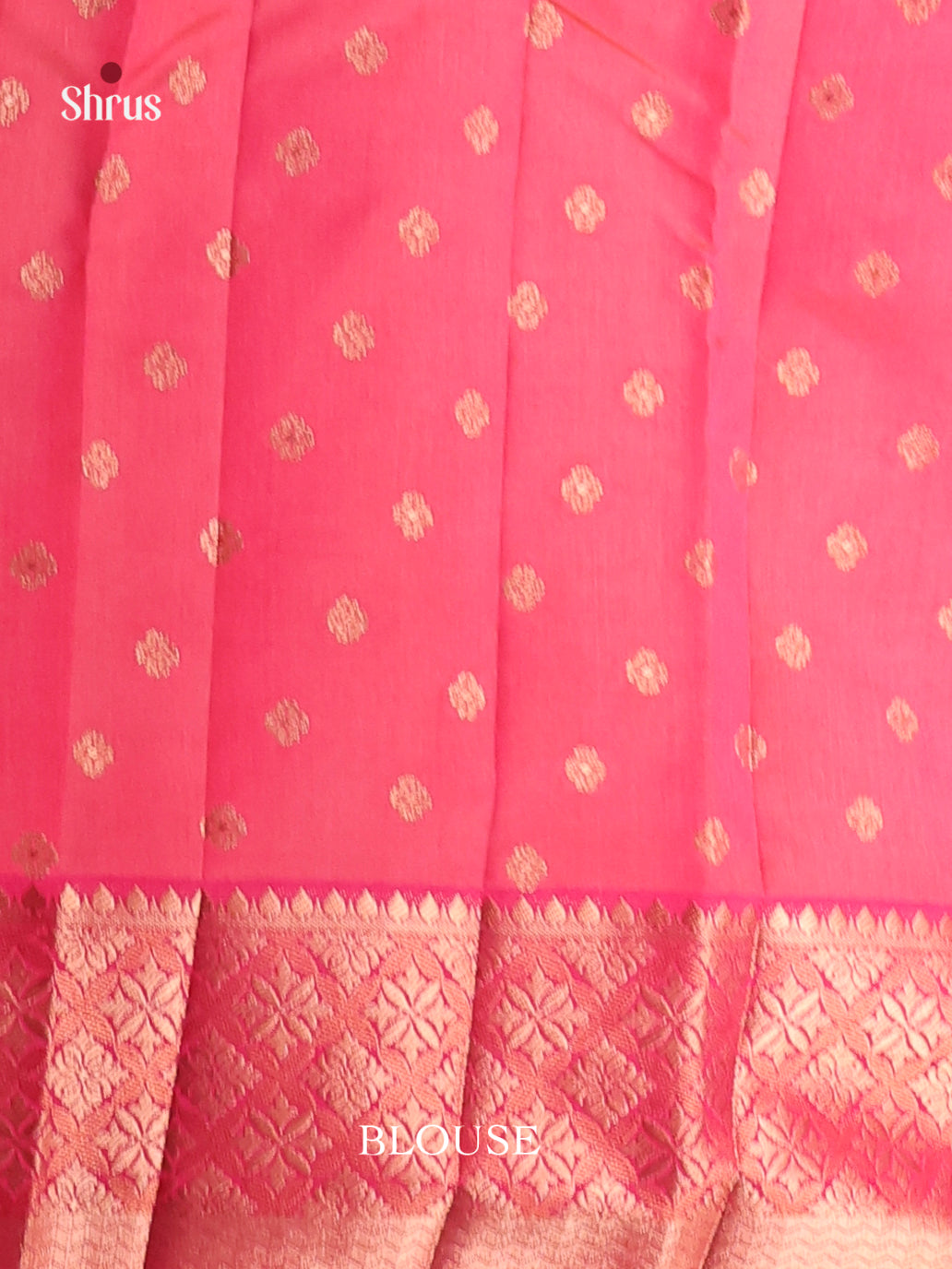 Pink- Semi Rawsilk Saree