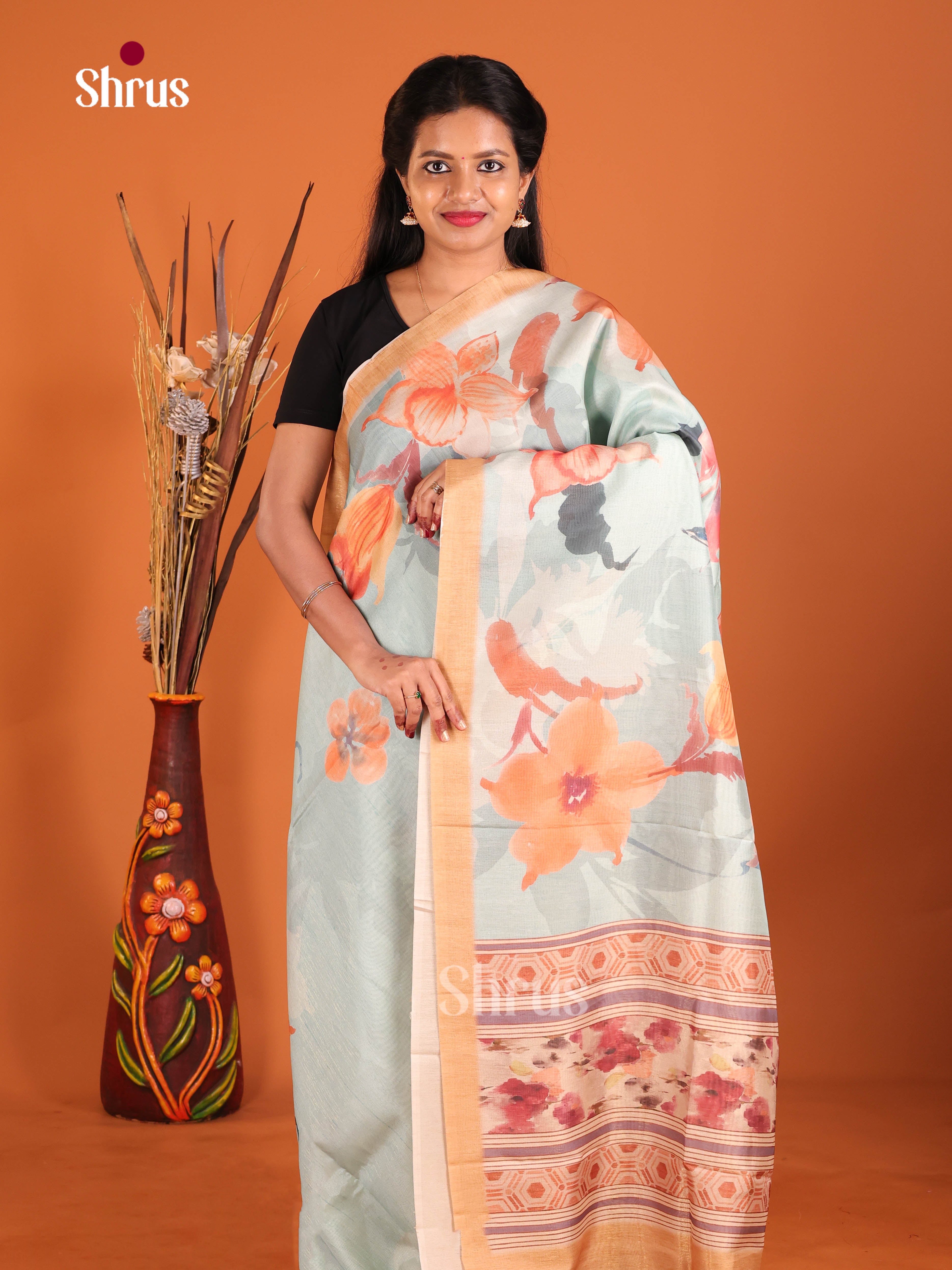 DIS09788 - Butter silk Saree