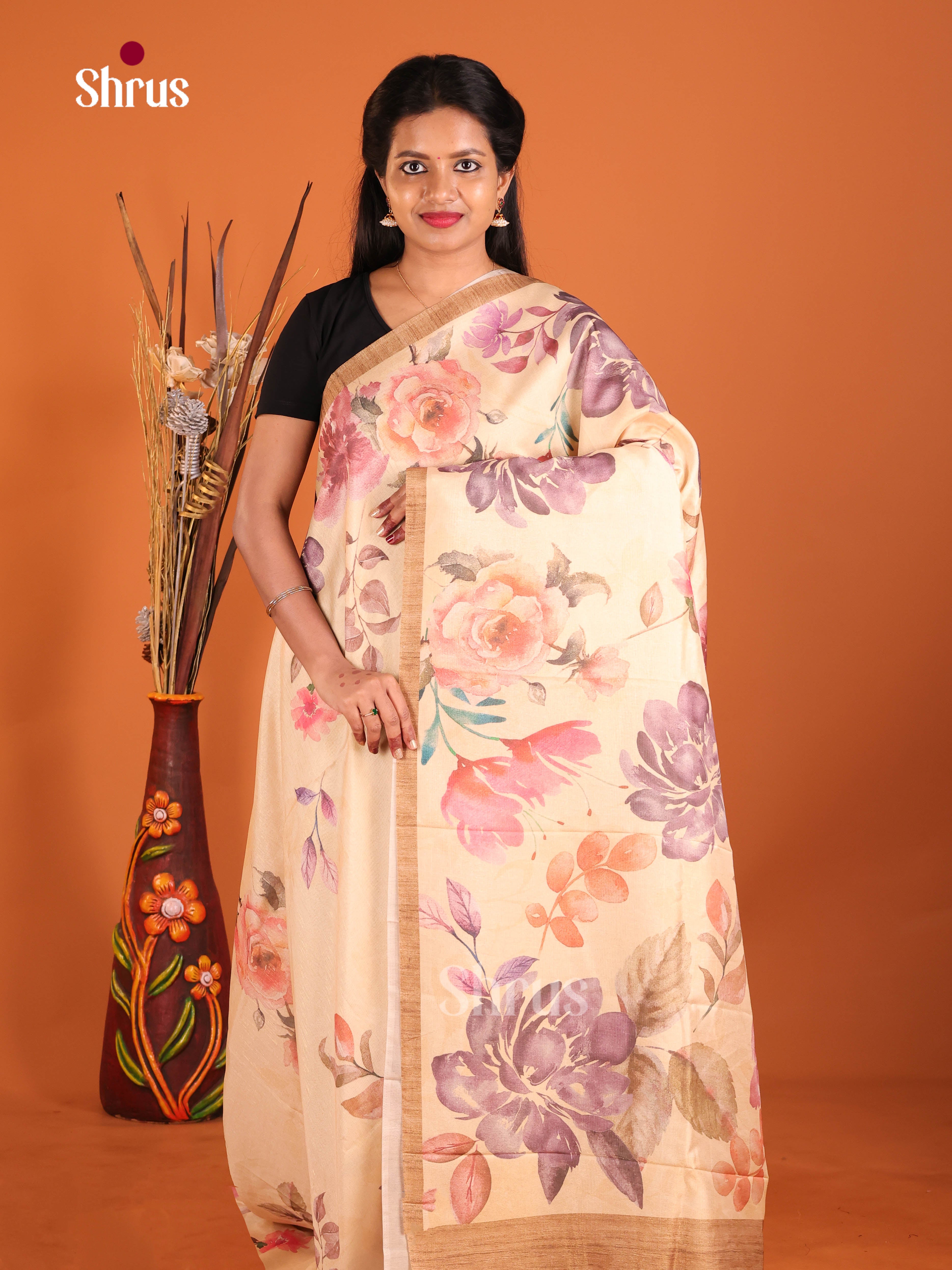 DIS09791 - Butter silk Saree