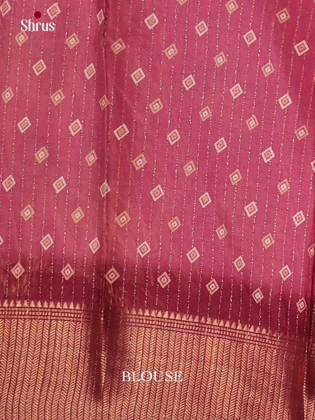 Onion Pink & Maroon- Semi Crepe Saree - Shop on Shrus.com