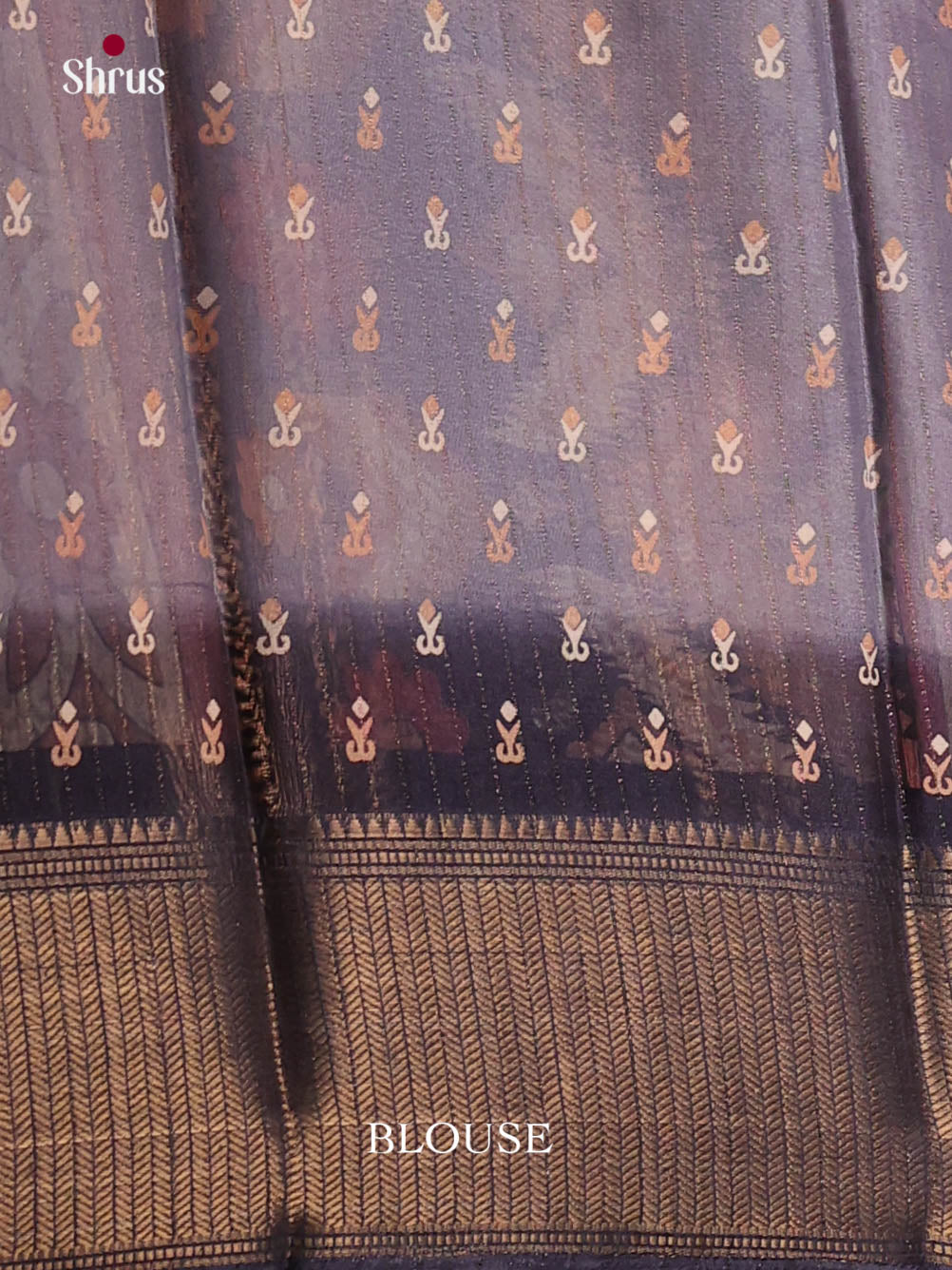 Light Blue- Semi Crepe Saree - Shop on Shrus.com