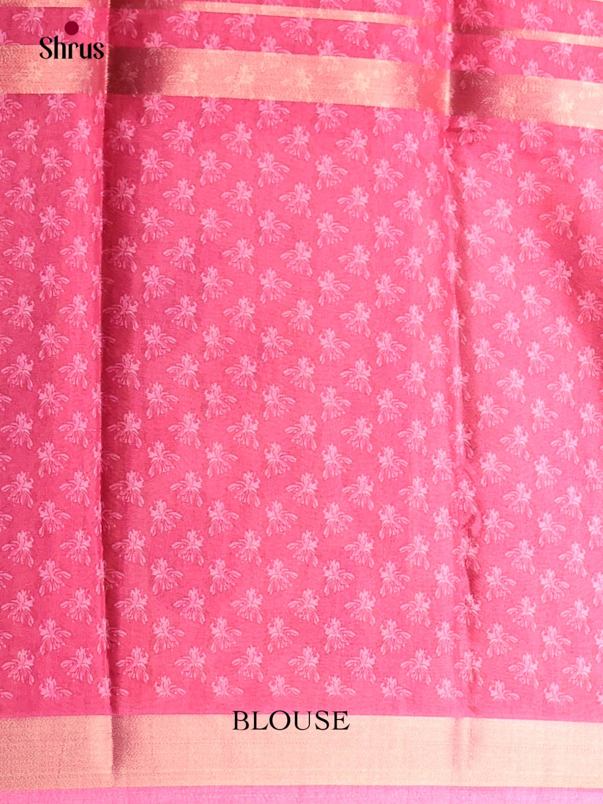 Pink & Cream - Semi matka Saree