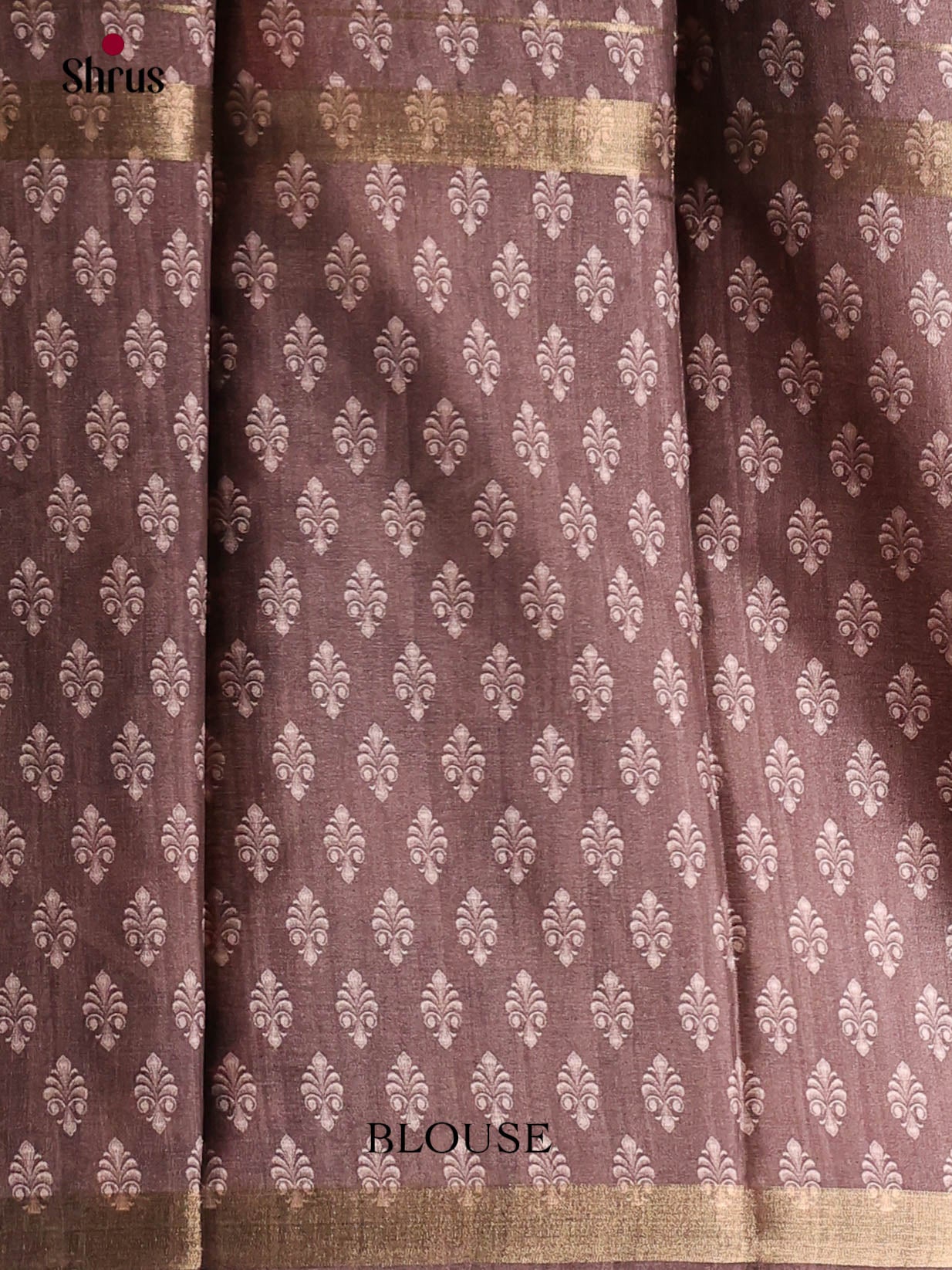 Brown & Cream - Semi matka Saree