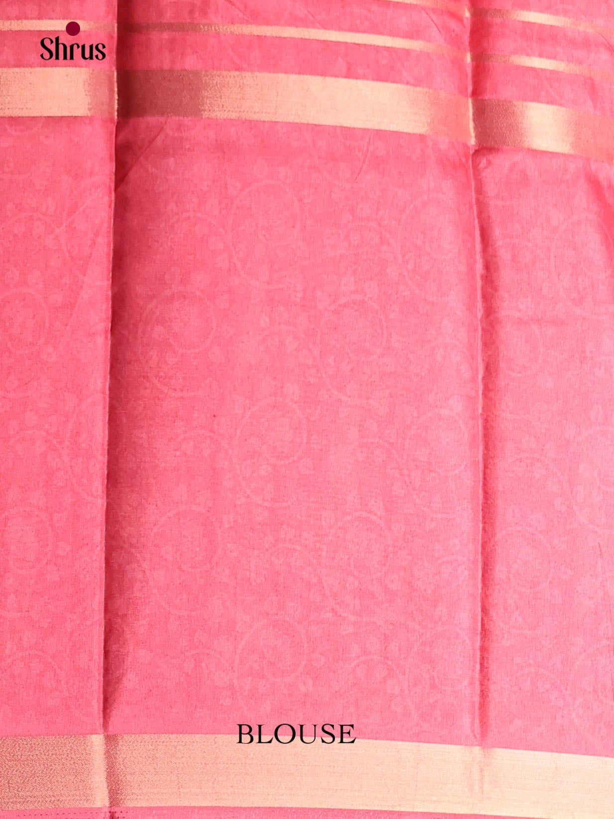 pink & Grey - Semi matka Saree