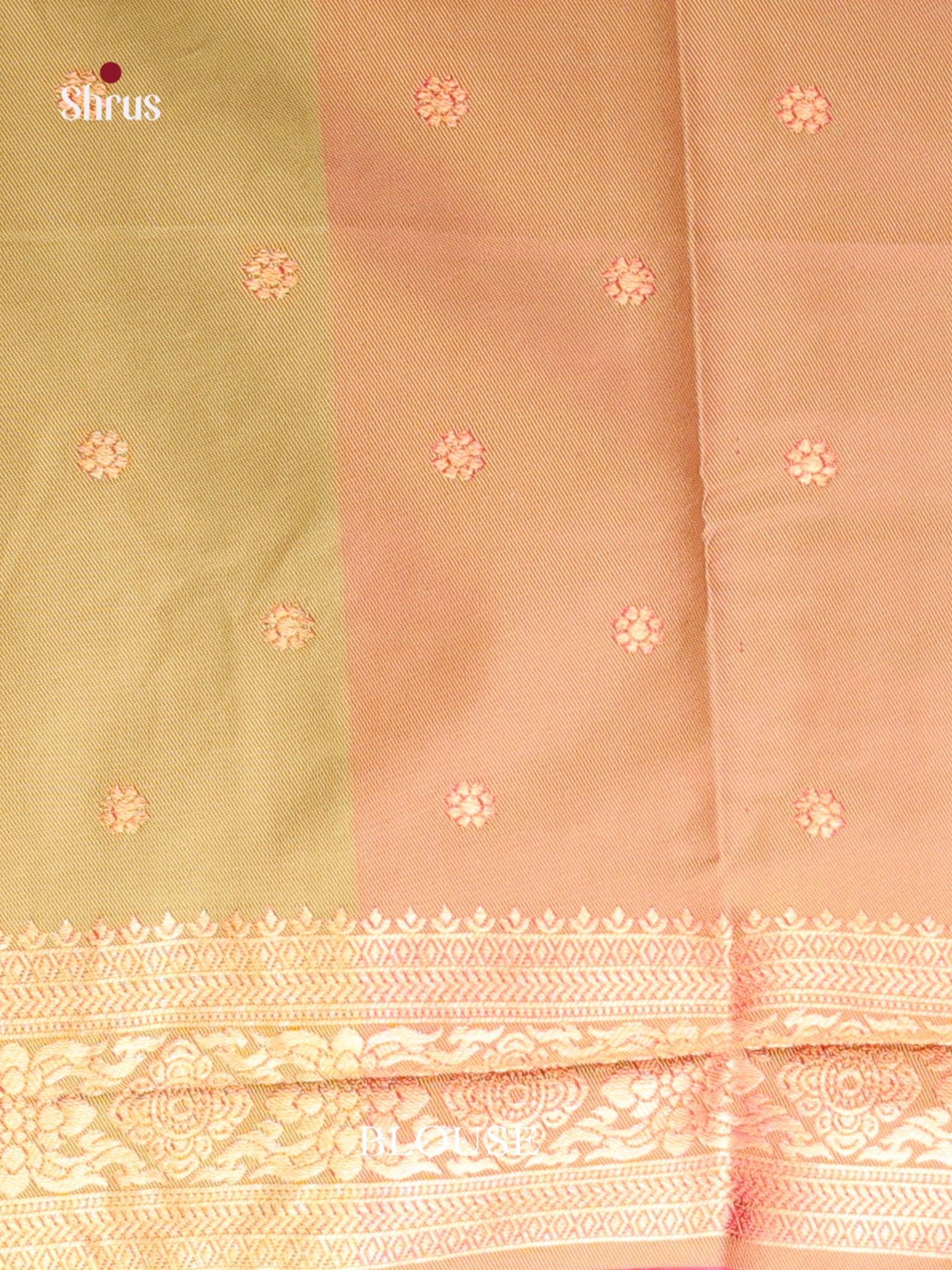 Pink & Green - Semi Softsilk Saree