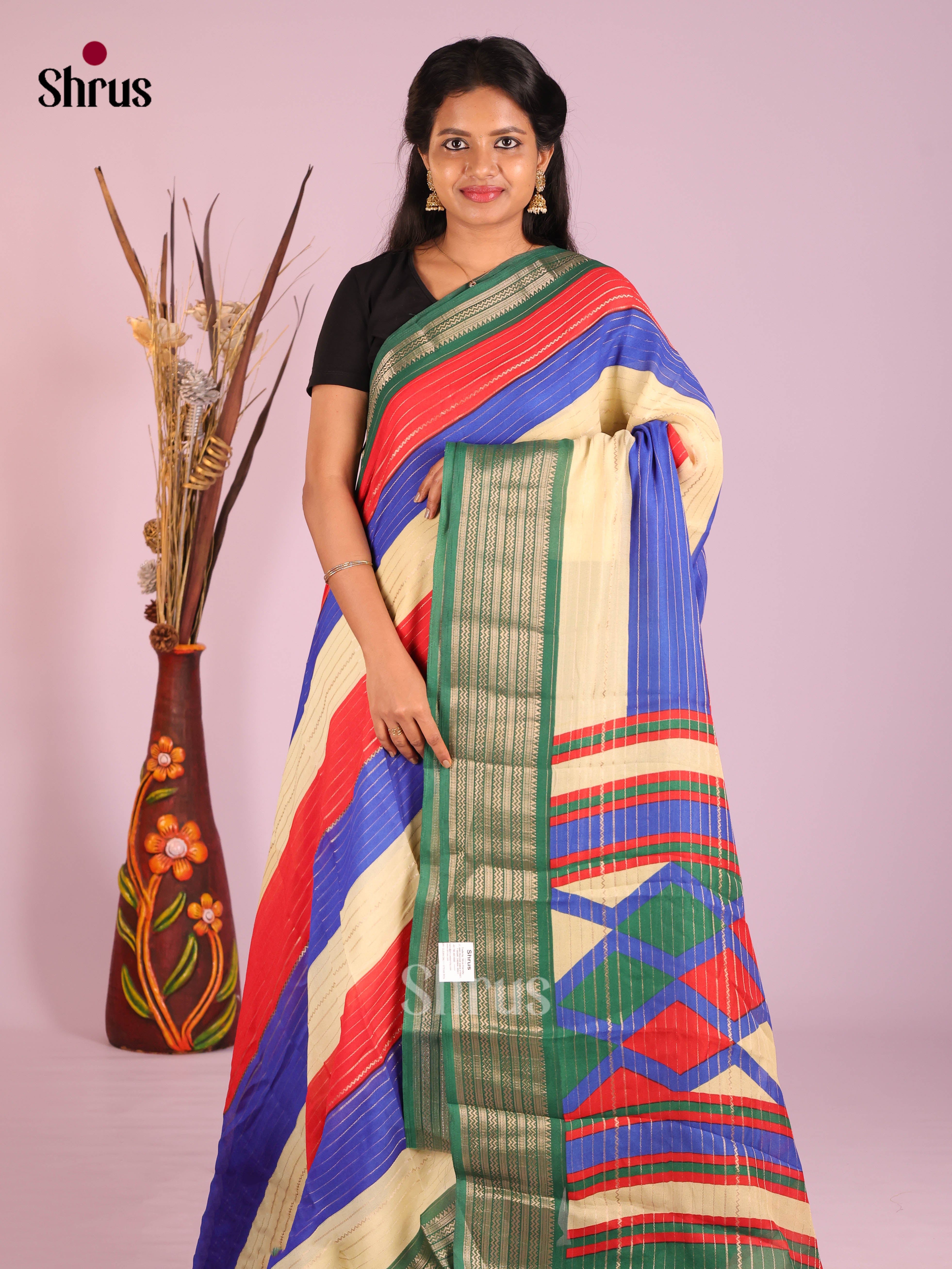 DIS10019 - Semi Mysoresilk Saree