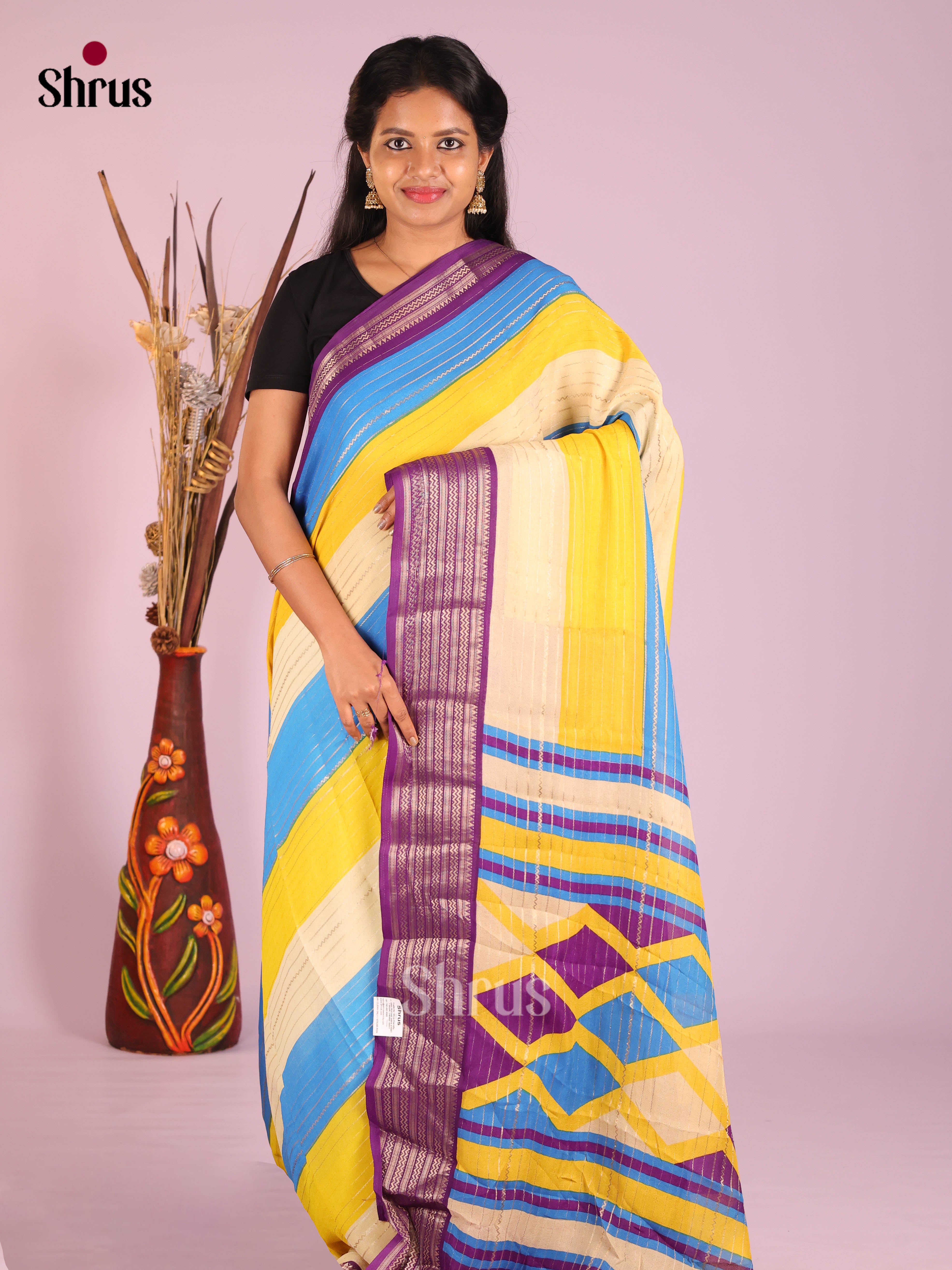 DIS10021 - Semi Mysoresilk Saree