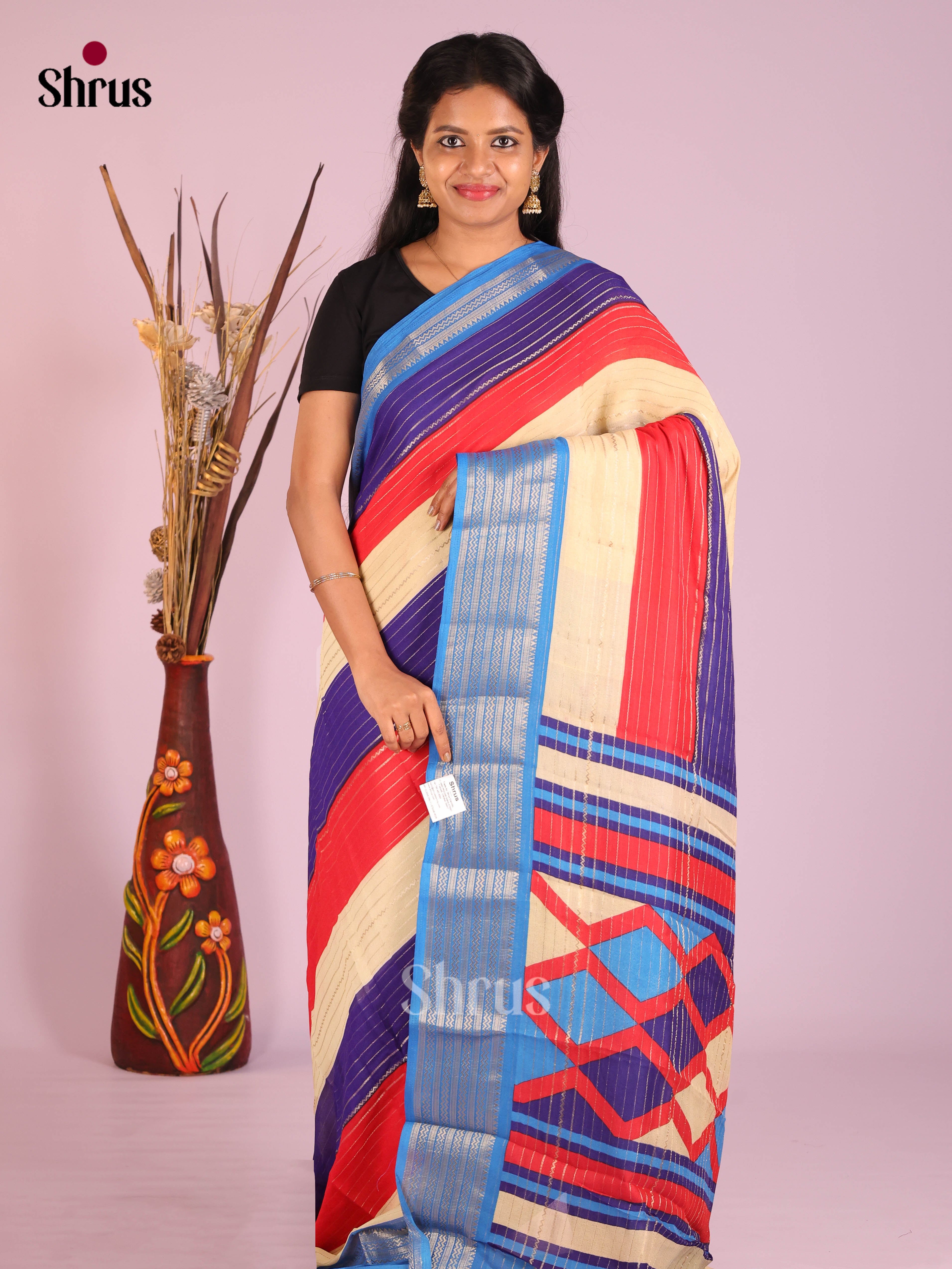 DIS10022 - Semi Mysoresilk Saree