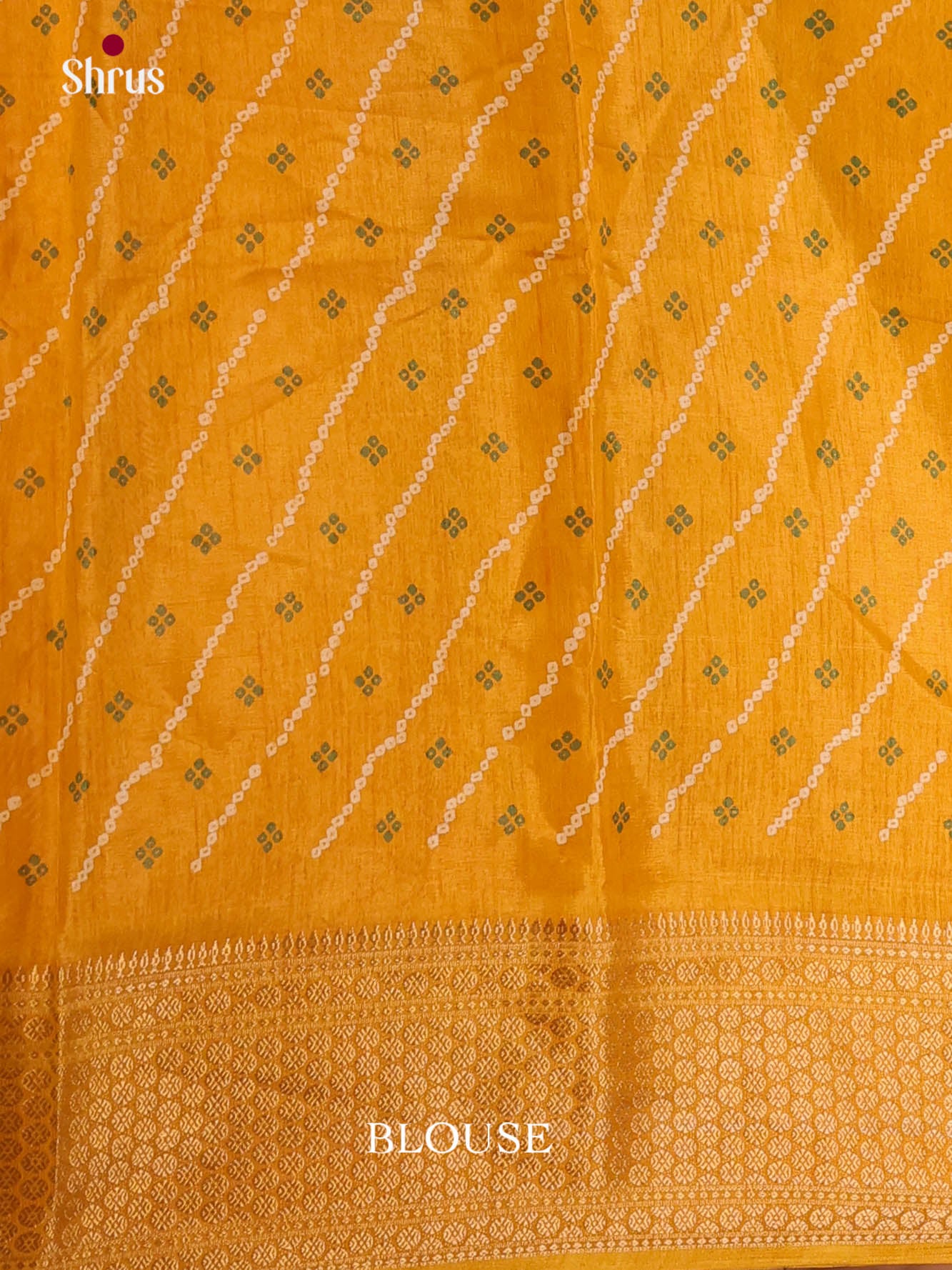 Mustard - Semi Crepe Saree - Shop on Shrus.com