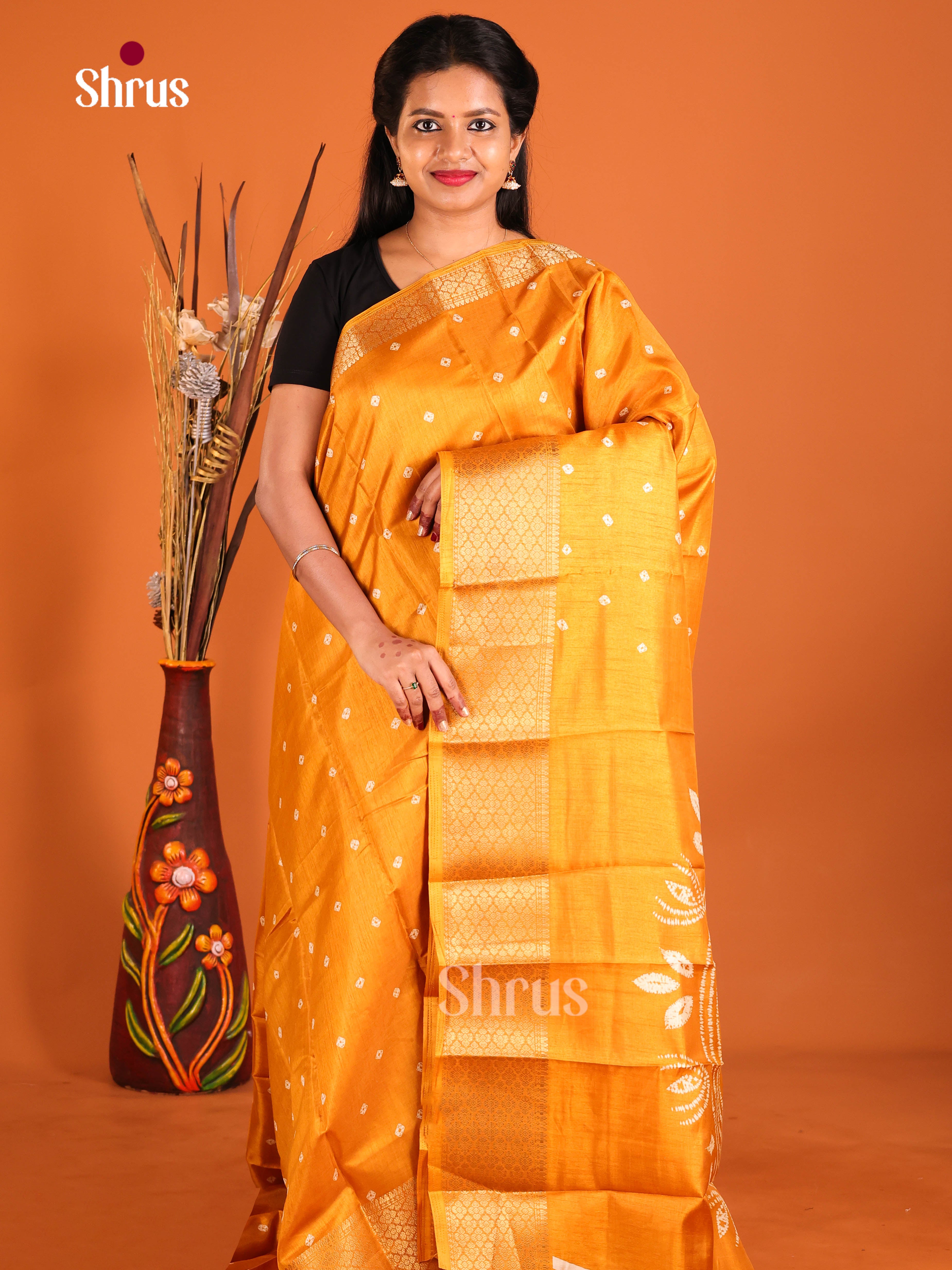 DIS10259 - Semi Crepe Saree - Shop on Shrus.com