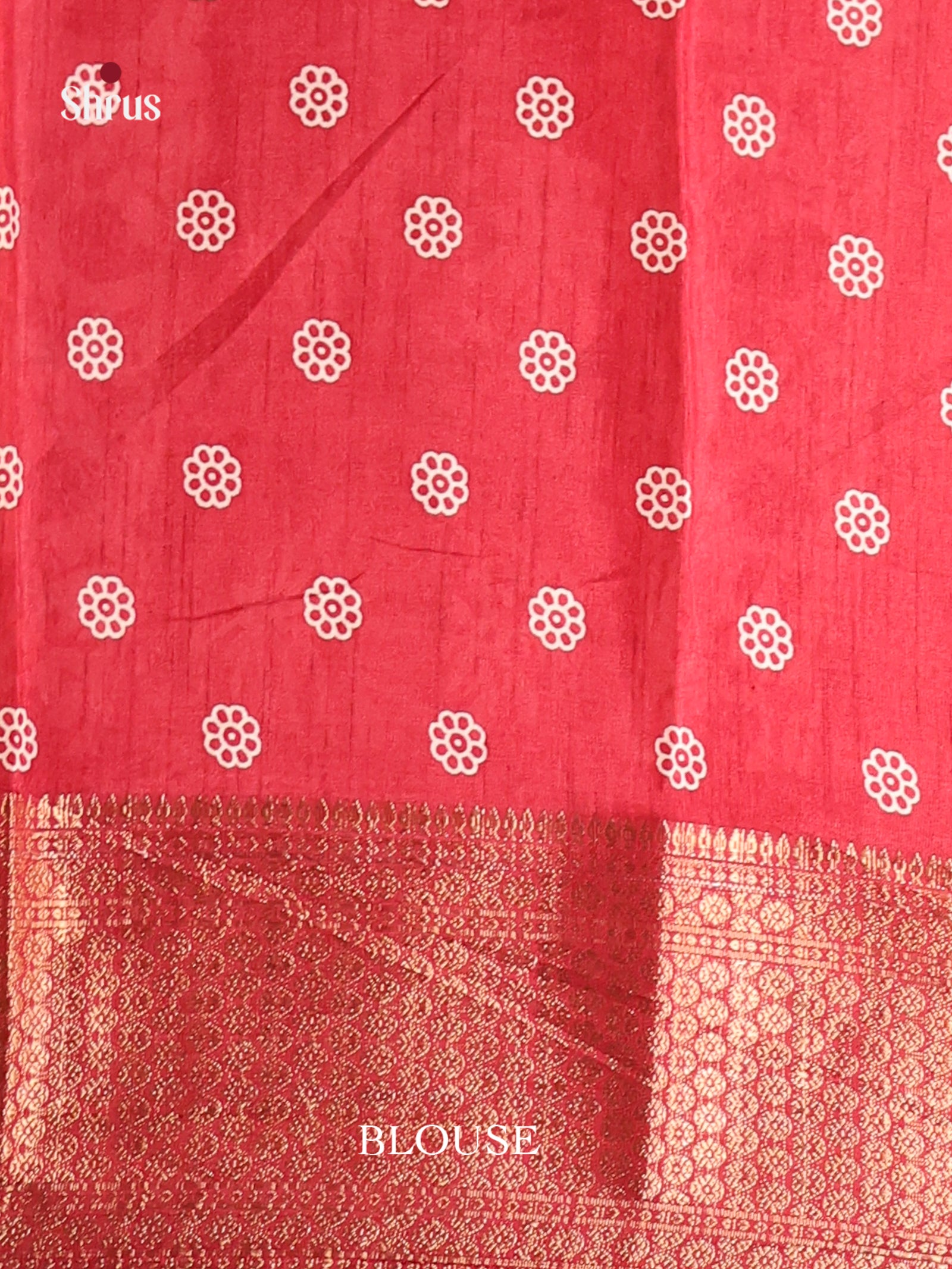 REd - Semi Crepe Saree