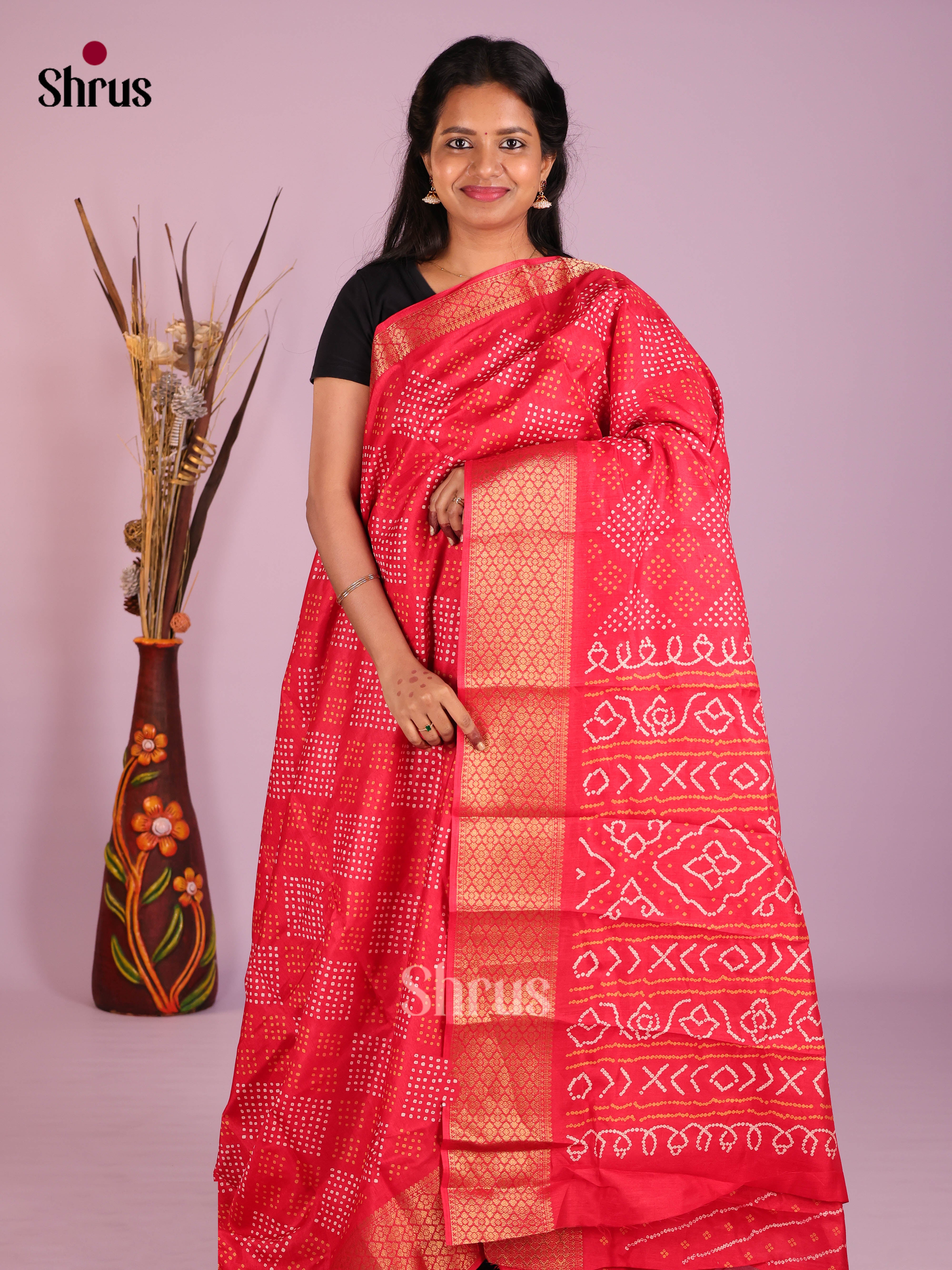 DIS10283 - Semi Crepe Saree - Shop on Shrus.com
