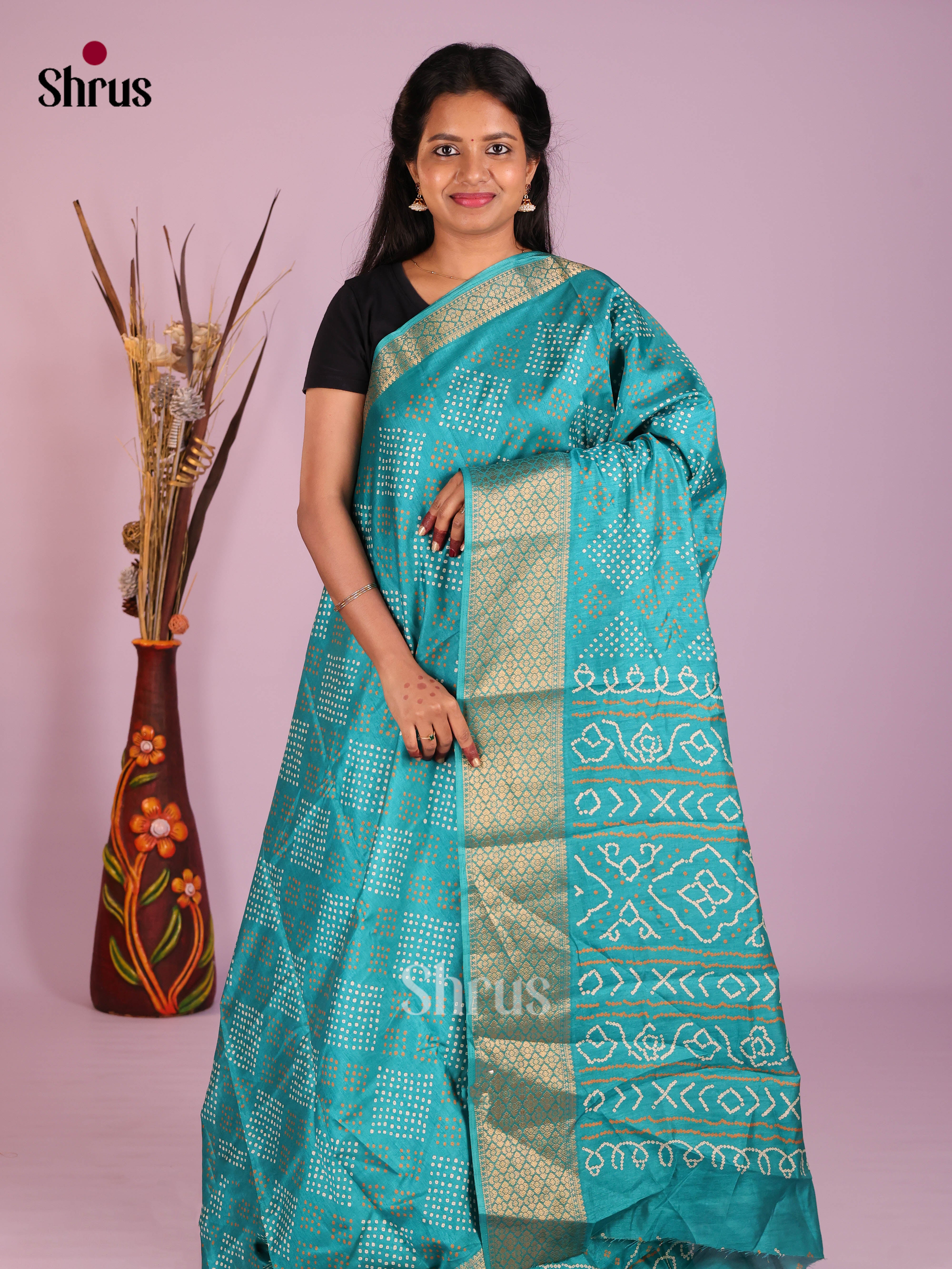 DIS10284 - Semi Crepe Saree - Shop on Shrus.com
