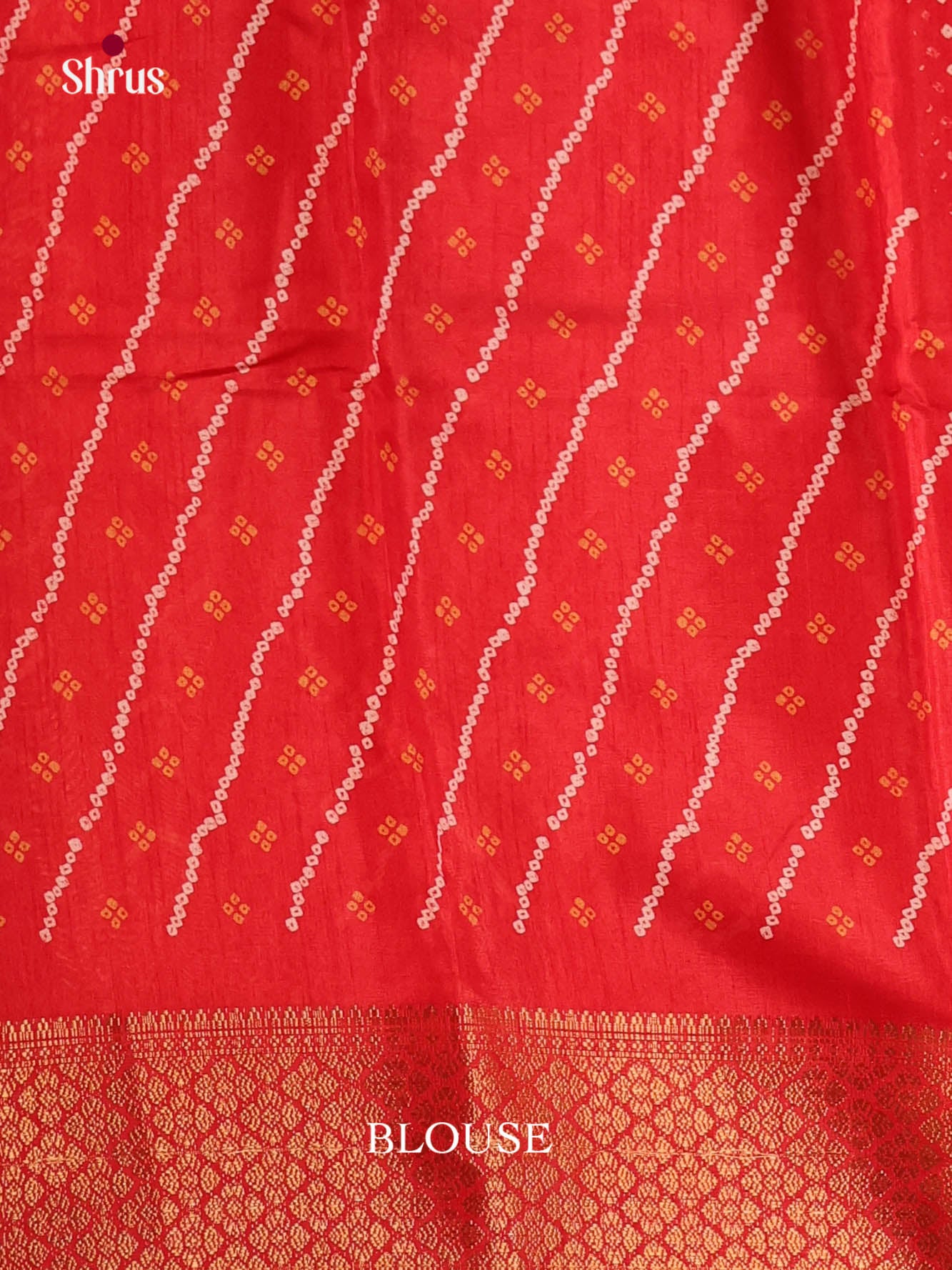 Red - Semi Crepe Saree - Shop on Shrus.com