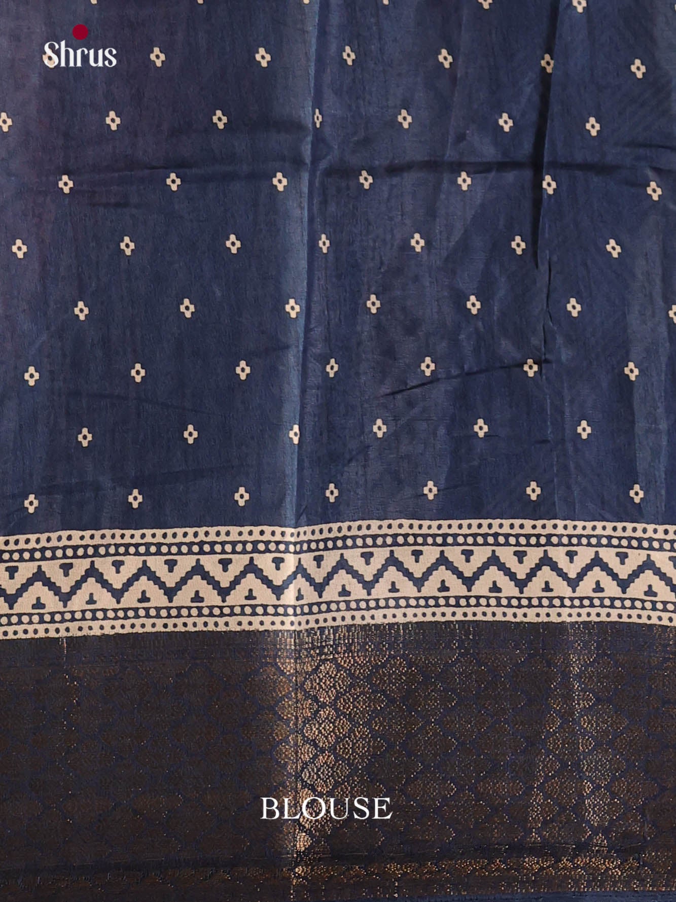 Blue- Semi Crepe Saree