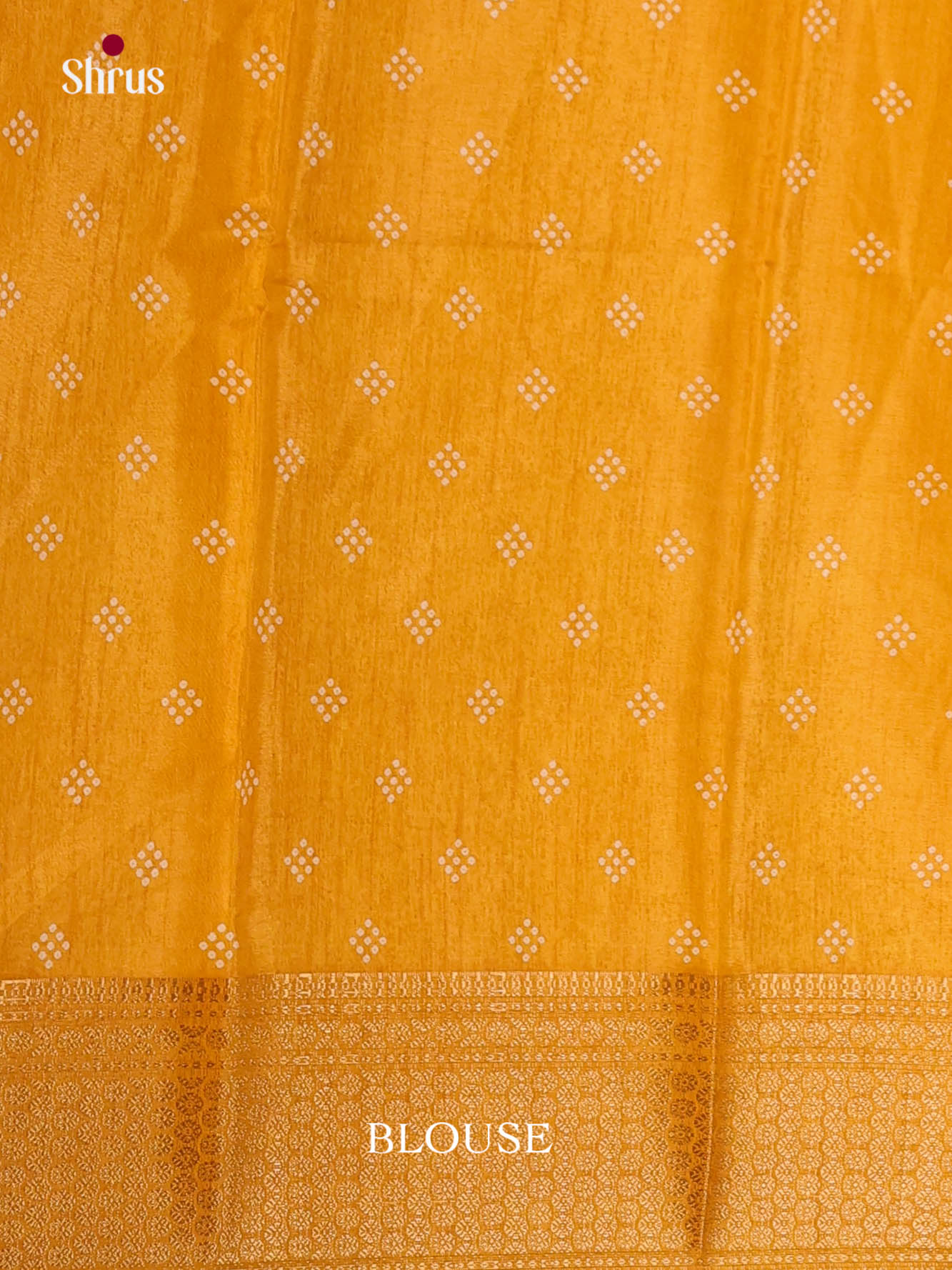 Mustard - Semi Crepe Saree - Shop on Shrus.com