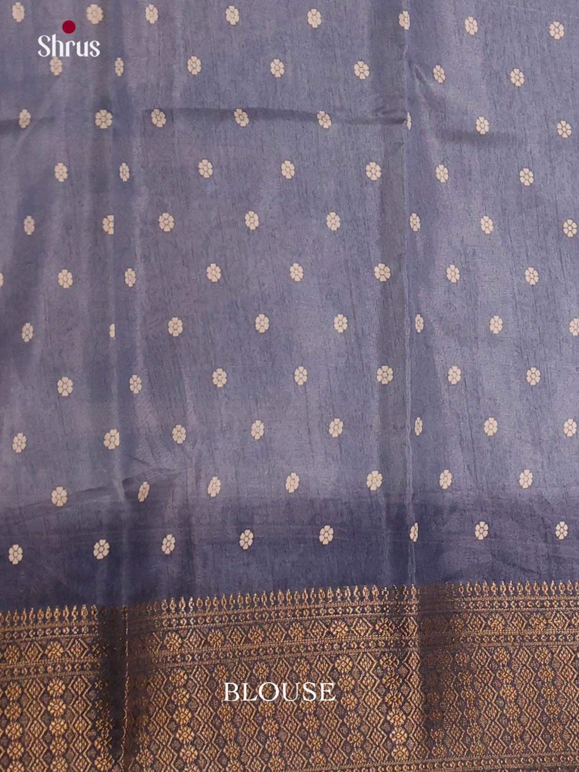 Blue - Semi Crepe Saree