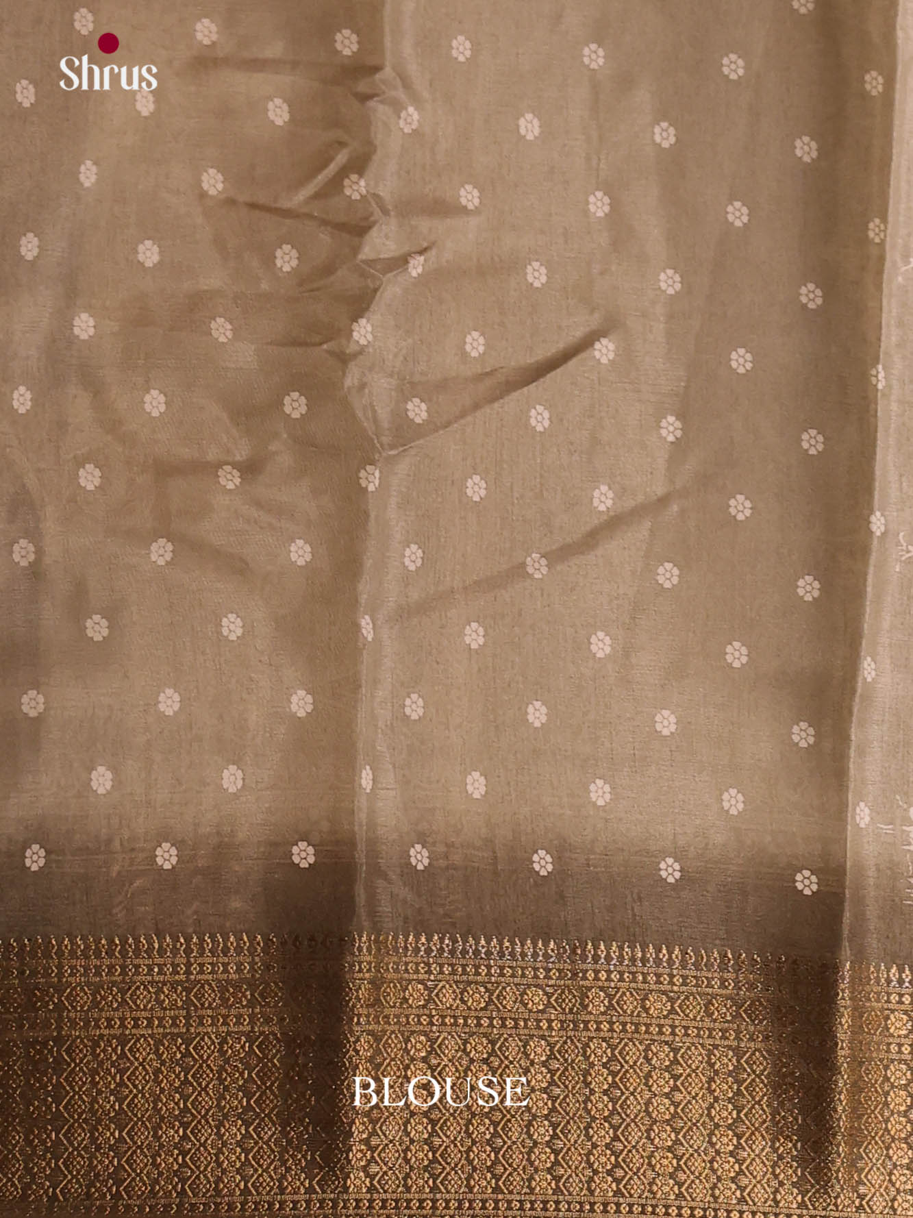 Grey- Semi Crepe Saree - Shop on Shrus.com